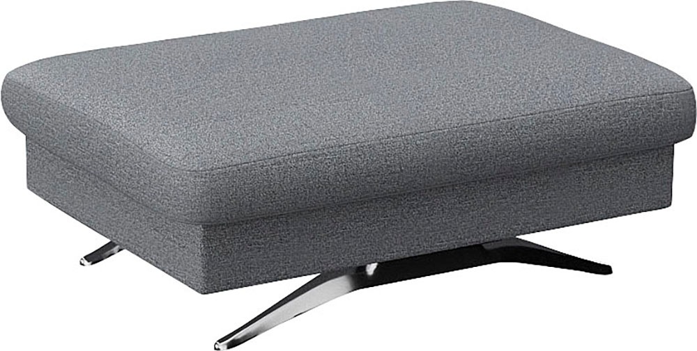 FLEXLUX Pouf »Glow Sitzhocker, Polsterhocker« Hocker mit Stauraum, Fuß Alu günstig online kaufen