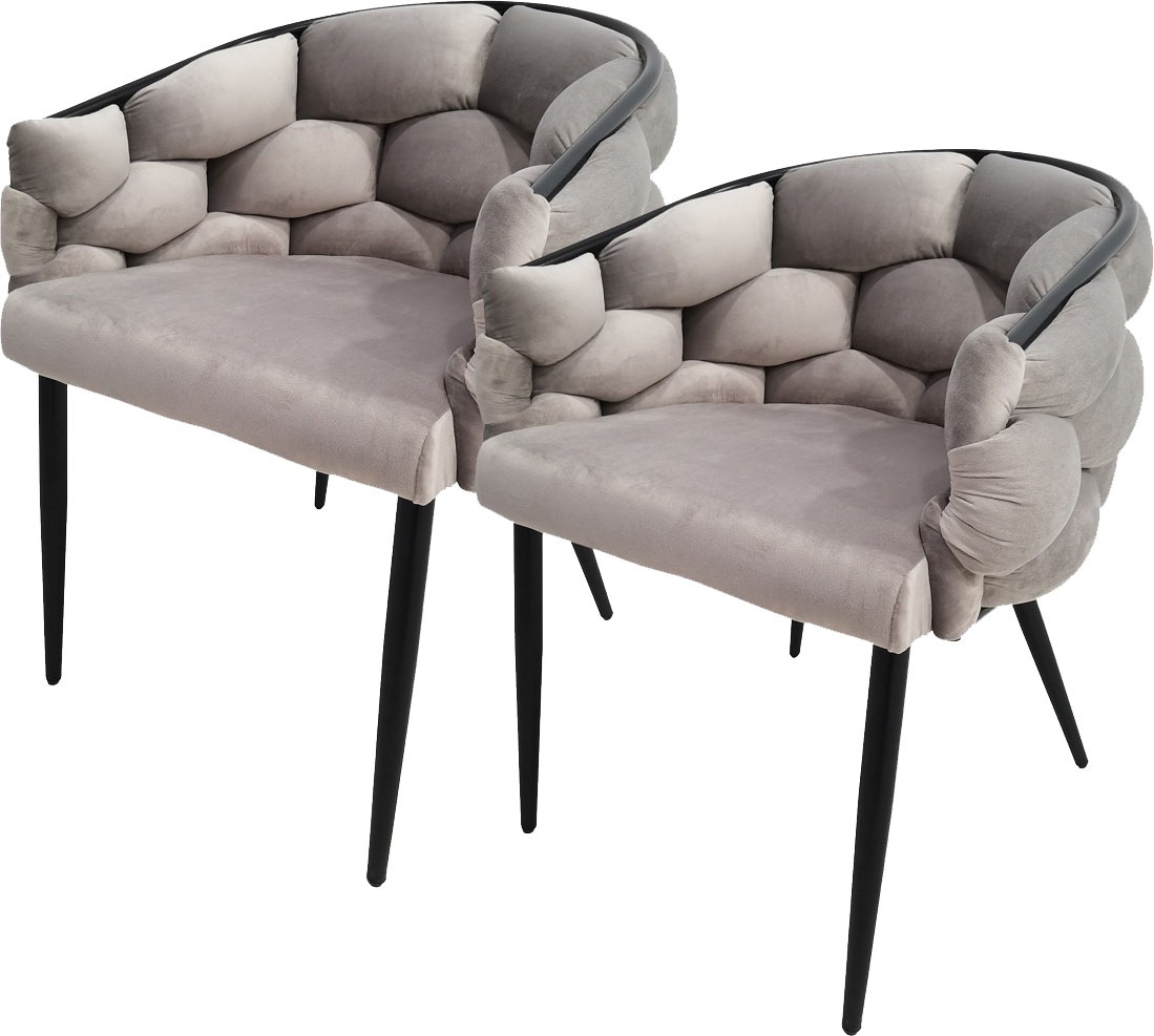 Kayoom Polsterstuhl »Stuhl Grace 125 2er-Set, Gestell aus Eisen, bequem gep günstig online kaufen