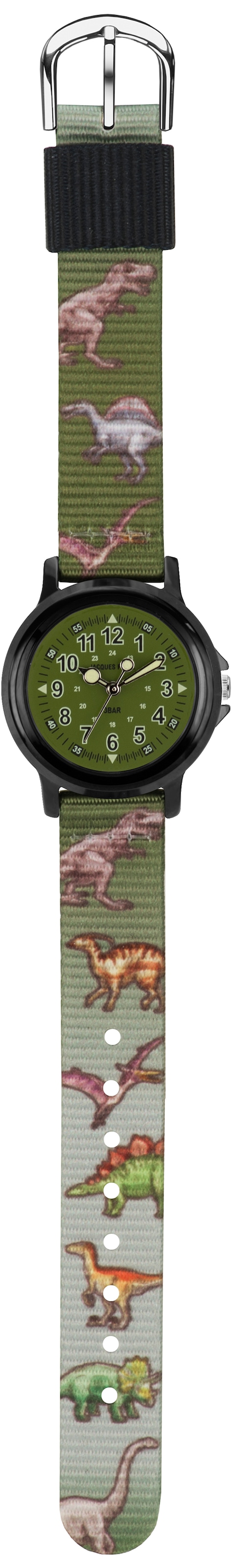 Jacques Farel Quarzuhr »Dinosaurieruhr, KSB 989«, Armbanduhr, Kinderuhr, ideal auch als Geschenk, mit Dinosauriermotiv