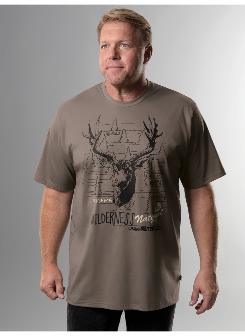 Trigema T-Shirt »TRIGEMA T-Shirt mit großem Hirsch-Print« online kaufen | T-Shirts