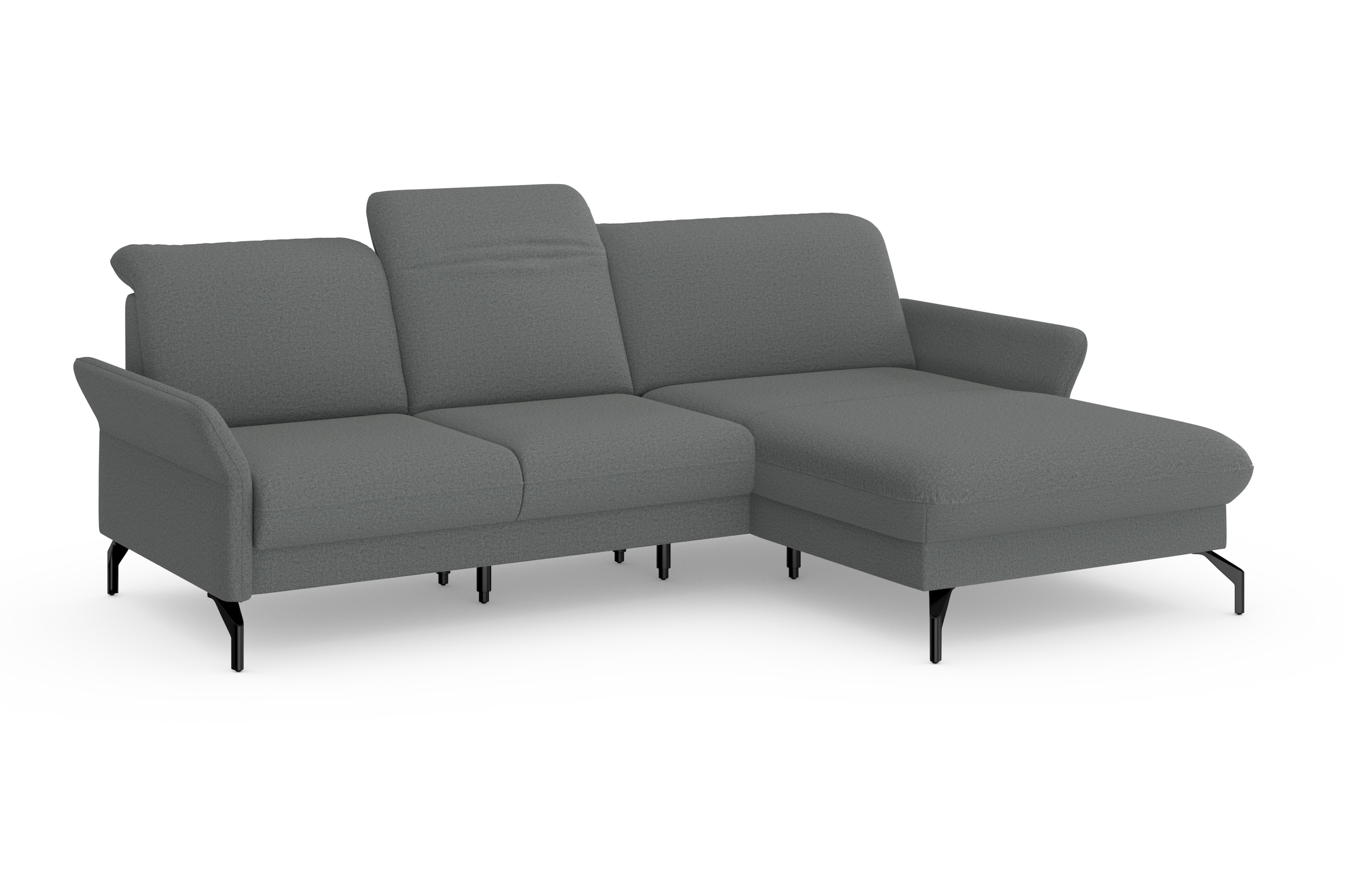 sit&more Ecksofa »Fashion L-Form«, wahlweise mit Kopfteilverstellung und Vorziehsitz, motorisch