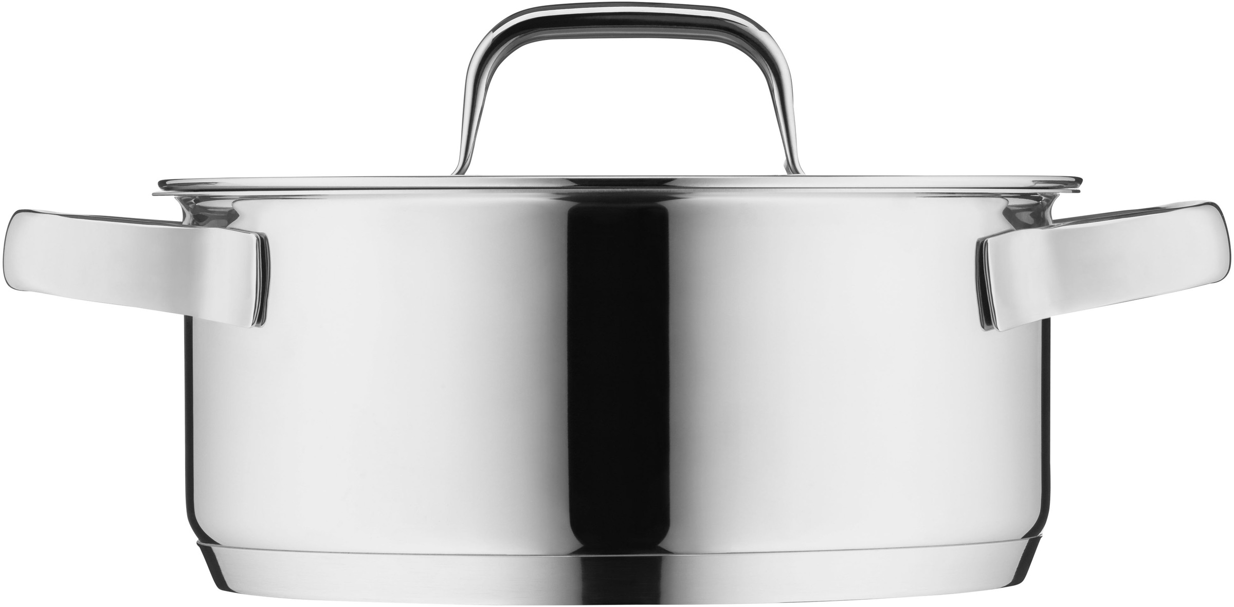 WMF Bratentopf »Compact Cuisine«, Cromargan® Edelstahl Rostfrei 18/10, (2 tlg.), wärmeduzierende Hohlgriffe, Innenskalierung, Schüttrand
