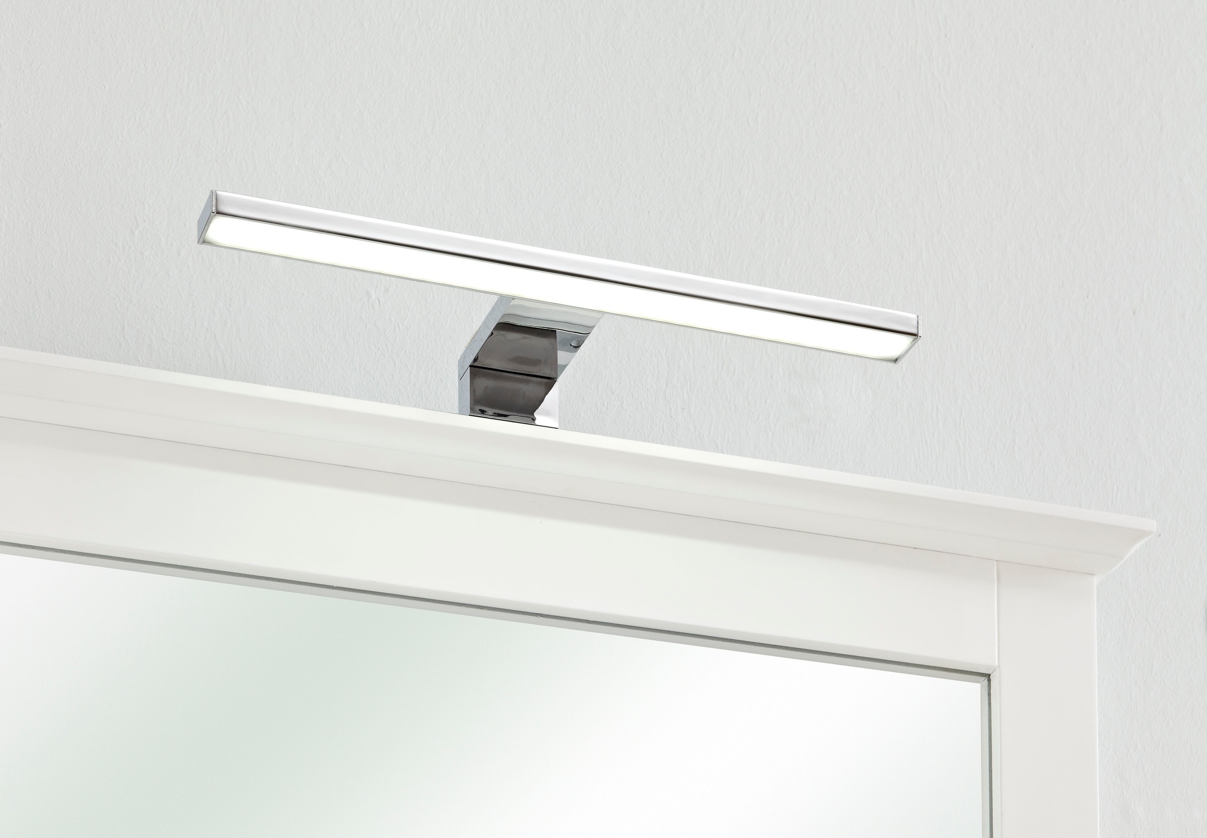 Saphir Badmöbel-Set »Quickset 928 5-teilig, Waschbeckenunterschrank mit LED-Spiegel«, (6 St.), Hochschrank, Unterschrank, Hängeschrank, 6 Türen, Weiß Glanz