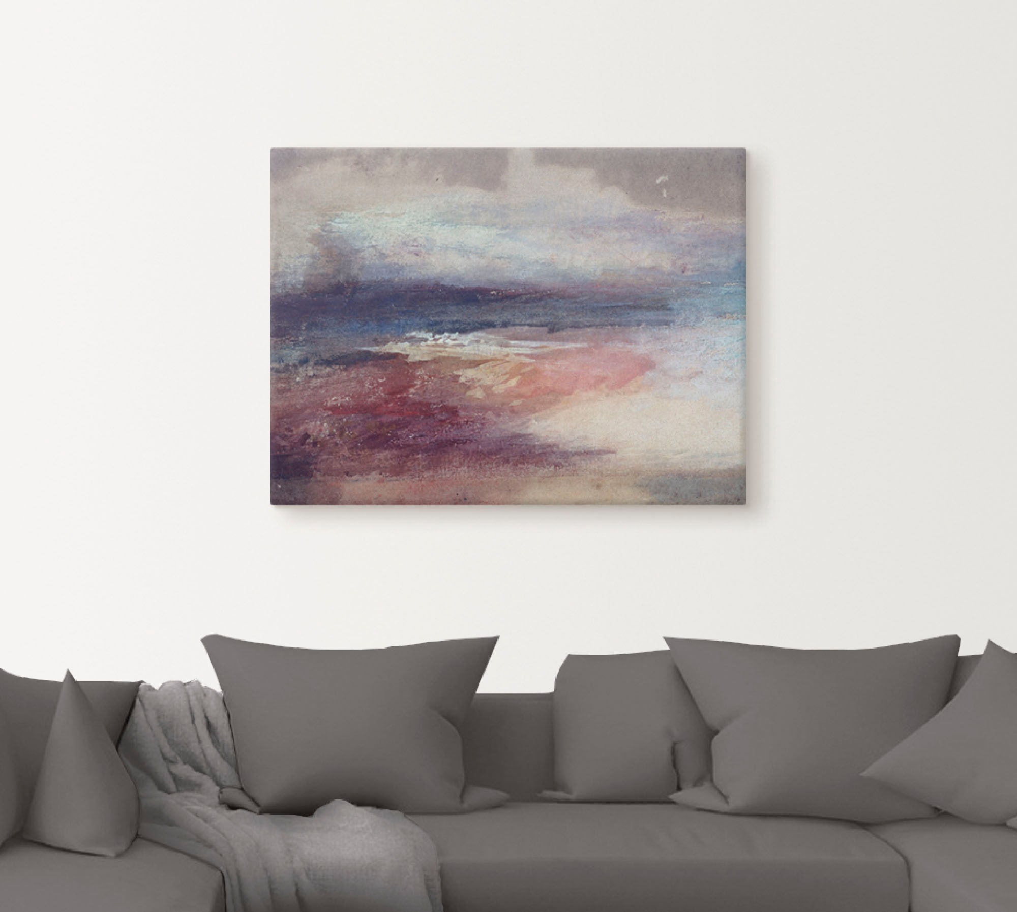 Artland Wandbild »Küstenlandschaft Sonnenunterg«, Küste, (1 St.), als Leinw günstig online kaufen