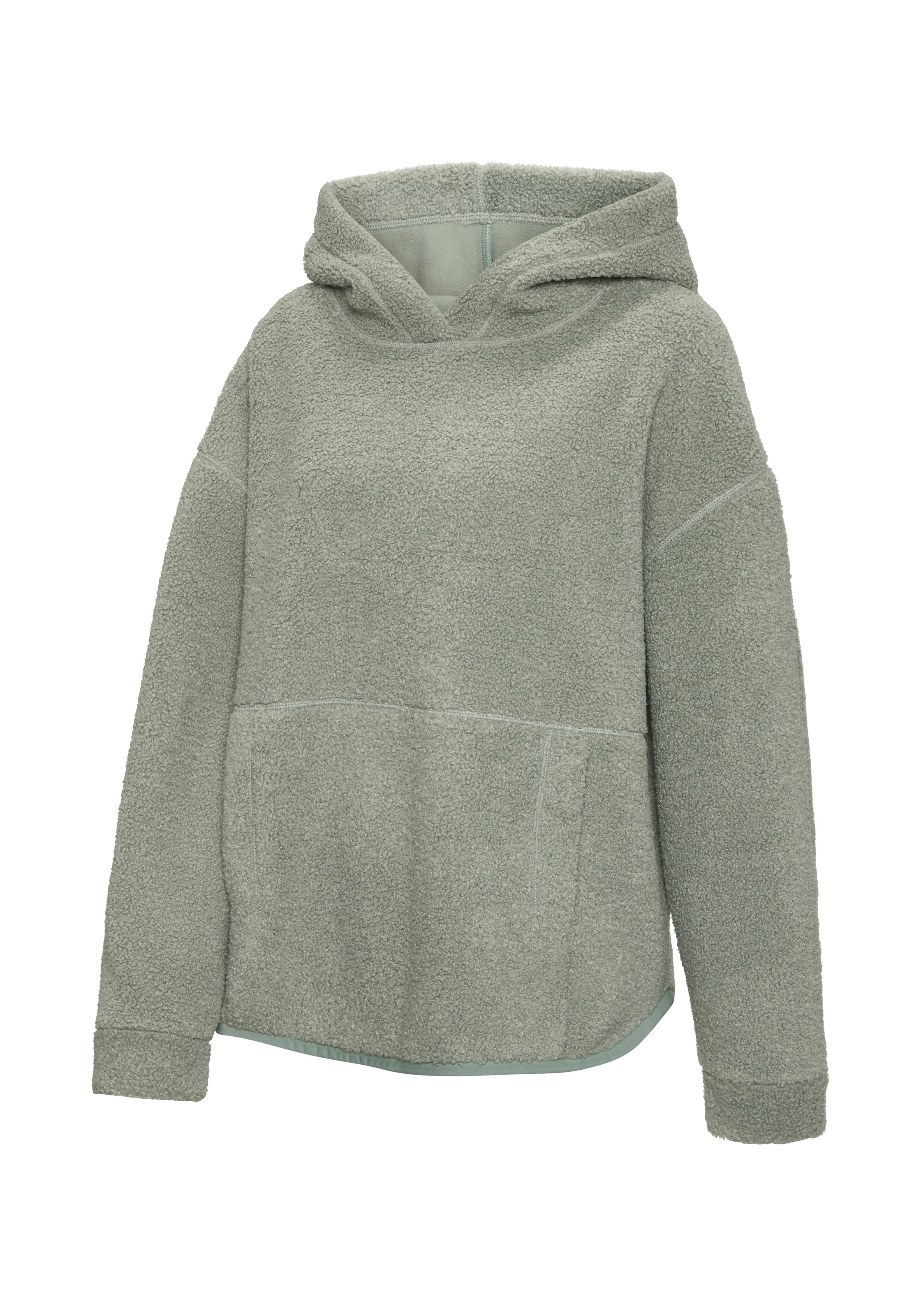 Elbsand Fleecepullover , mit großem Letterprint auf dem Rücken
