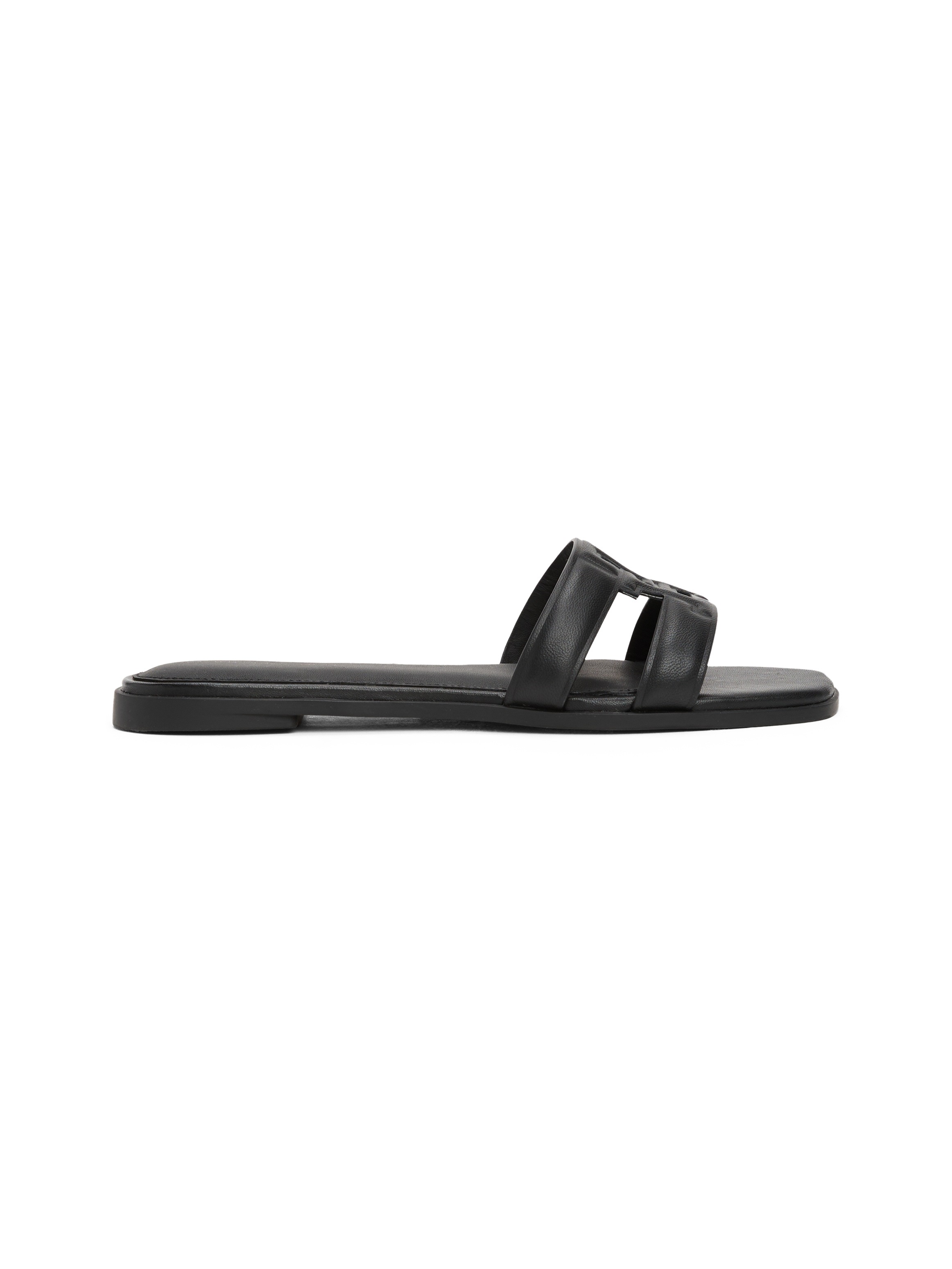 Tommy Hilfiger Pantolette »TH LOGO STRAP MULE«  Bequemschuh, Sommerschuh, Flats mit TH-Logo als Schnalle