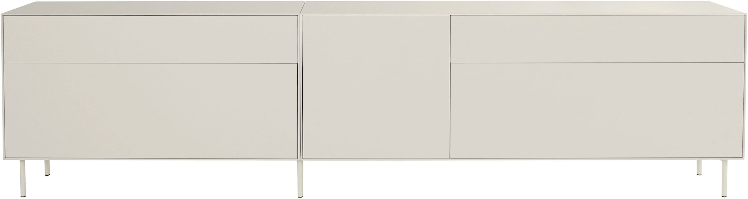 LeGer Home by Lena Gercke Lowboard »Essentials«, (2 St.), Breite: 279cm, MDF lackiert, Push-to-open-Funktion