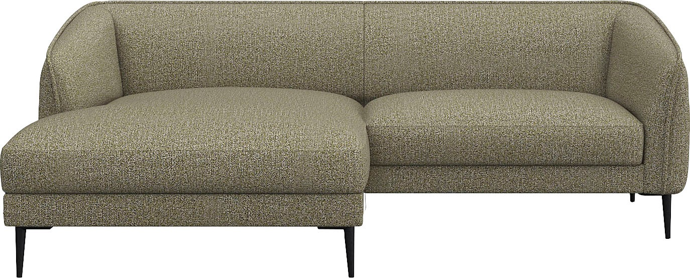 FLEXLUX Ecksofa »Belle Designsofa, bequem durch Kaltschaum im Sitz«, Skandi günstig online kaufen