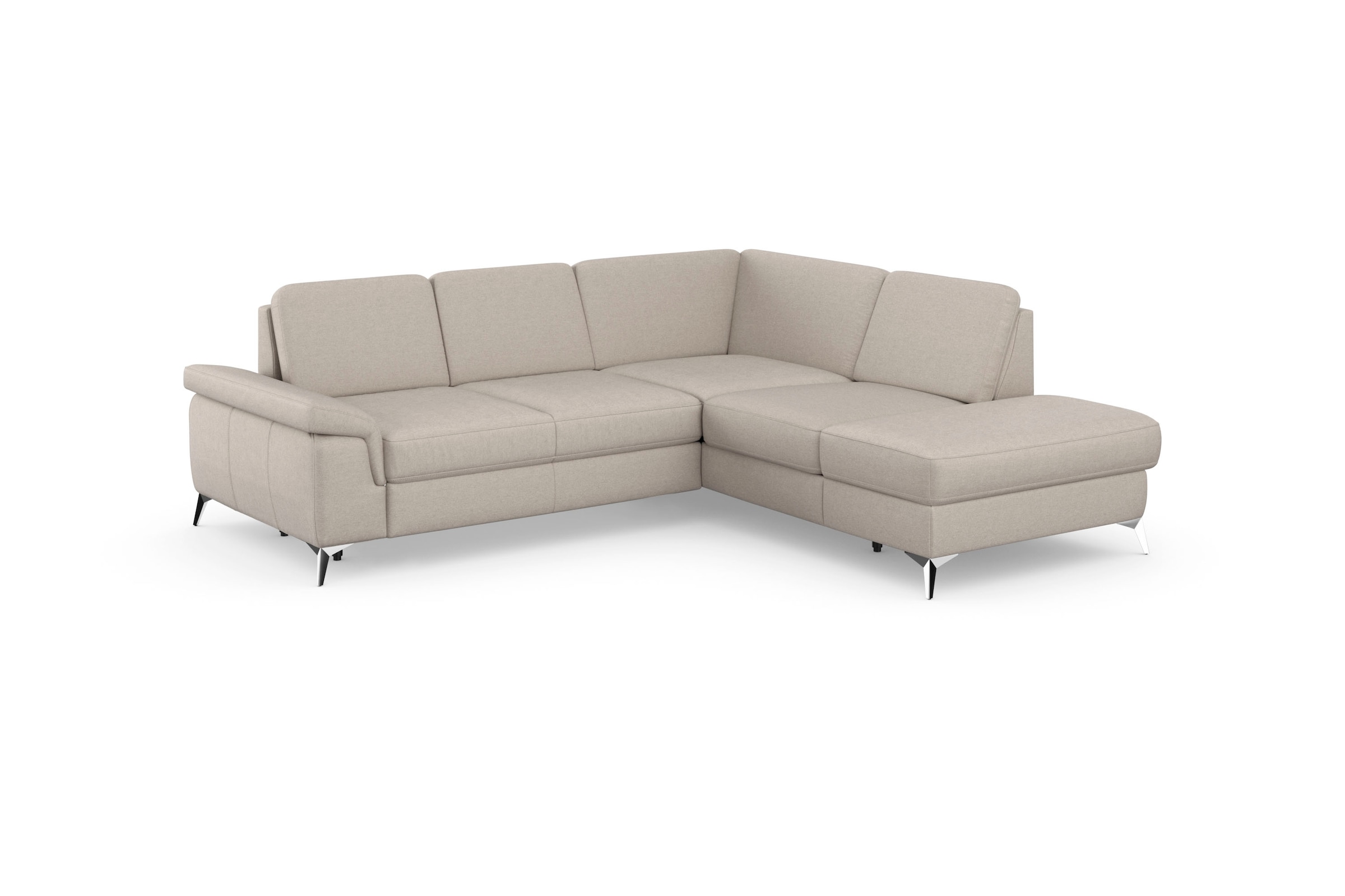 sit&more Ecksofa »Padua L-Form« inklusive Sitztiefenverstellung, Armteilfunktion und Federkern