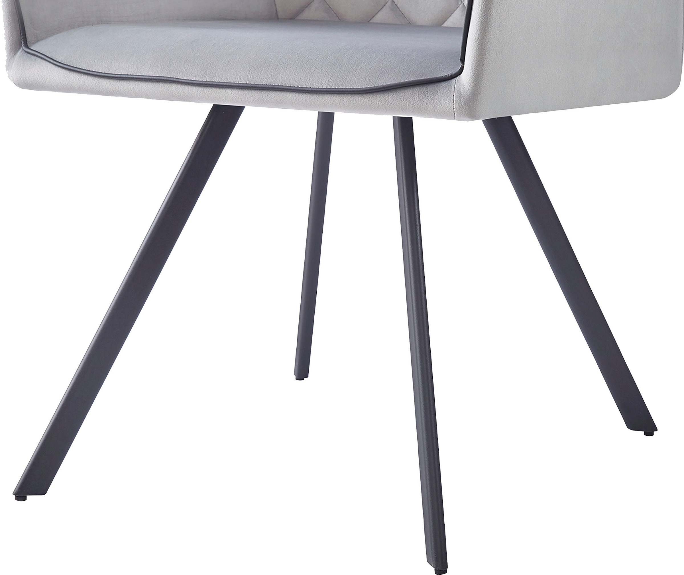 Kayoom Polsterstuhl »Stuhl Amber 125, Toller Stuhl aus Samt, mit Beinen aus Eisen«, 1 St., Toller Stuhl aus Samt, Glamour in Ihr Zuhause, mit Beinen aus Eisen