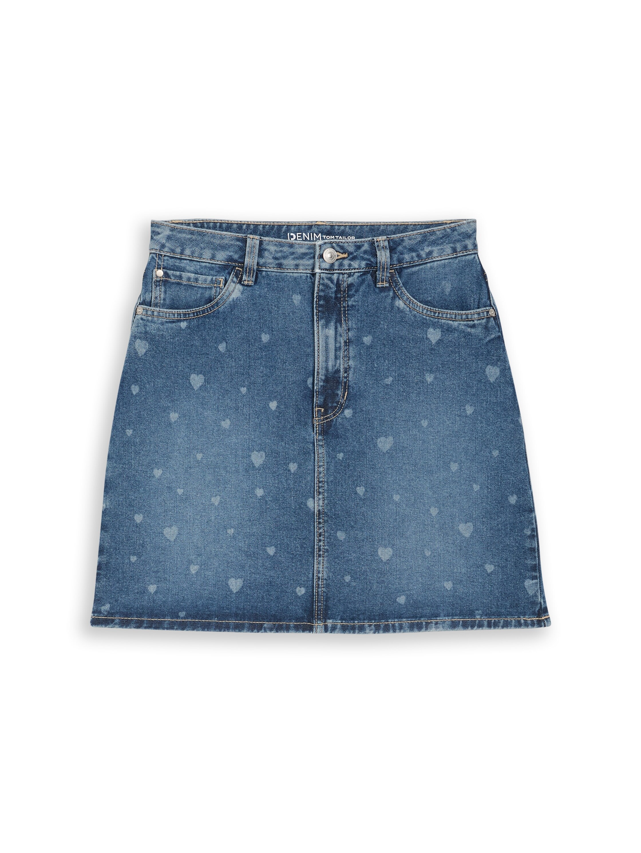 TOM TAILOR Denim Jeansrock mit All-Over Print