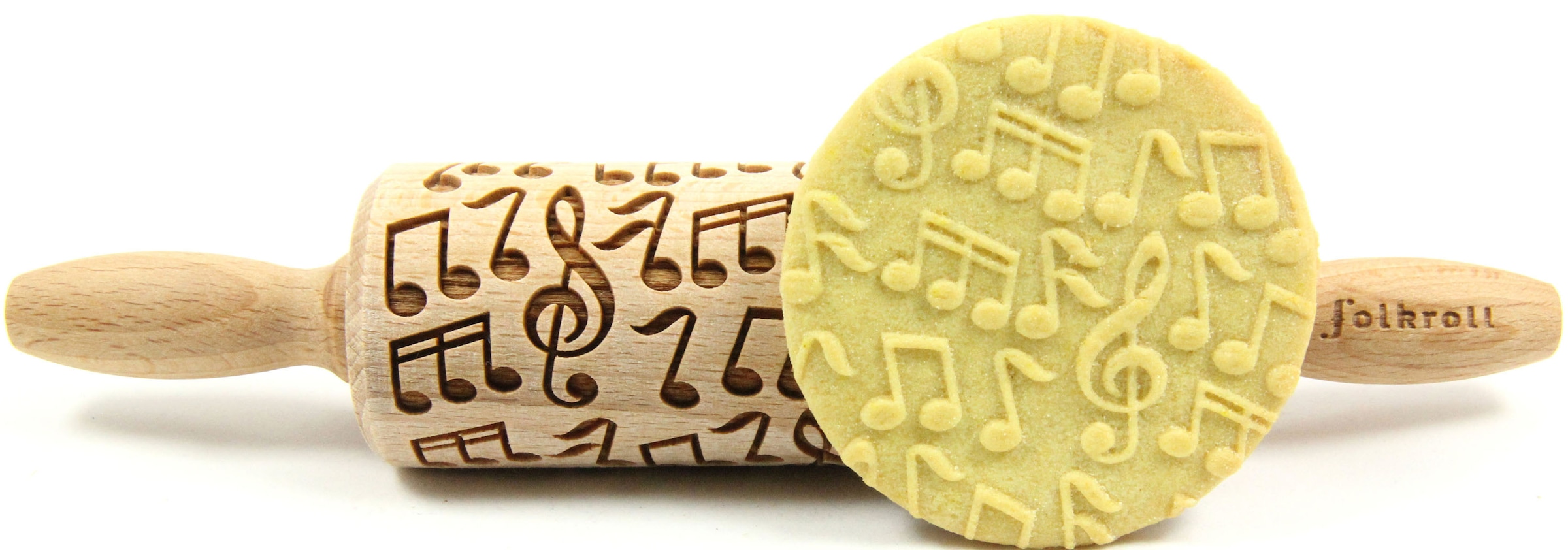 folkroll Teigroller »3D-Motiv-Teigrolle« Musik