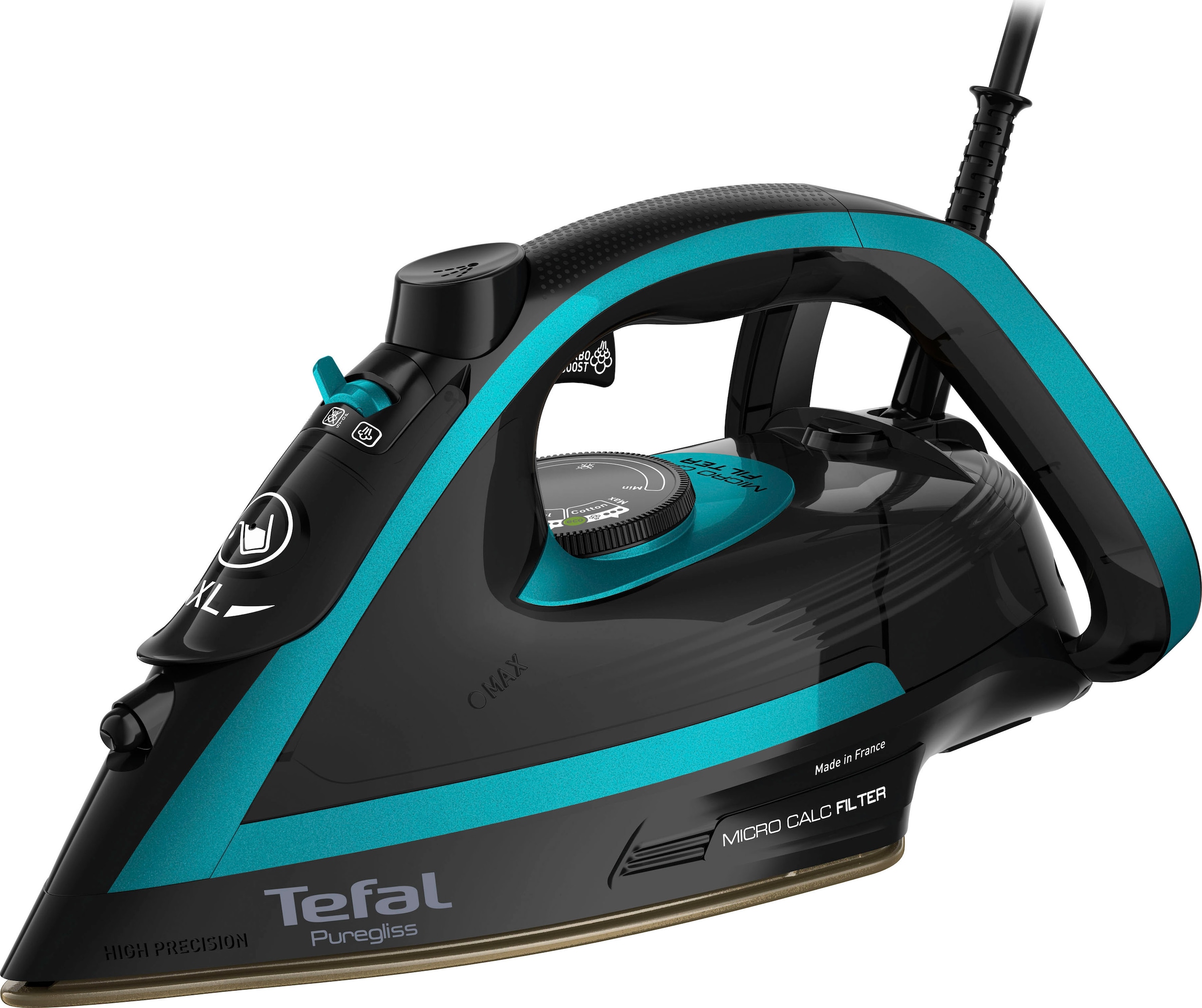 Tefal Dampfbügeleisen »Puregliss, 3000 W, 280 g/Min. Dampfstoß, XL Wasserei günstig online kaufen