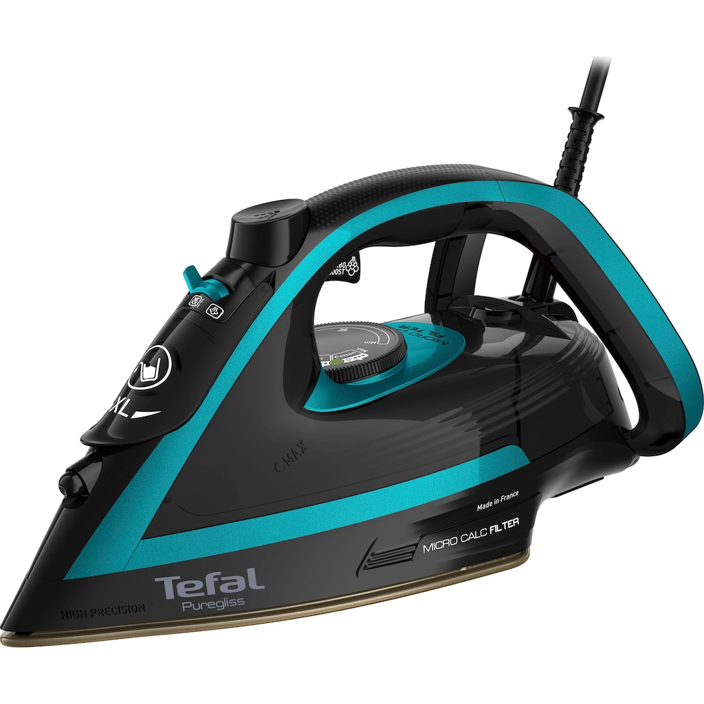 Tefal Dampfbügeleisen »FV8066 Puregliss«, 3000 W, 280 g/Min. Dampfstoß, Vertikaldampf, XL Einfüllöffnung, stabile Ablage