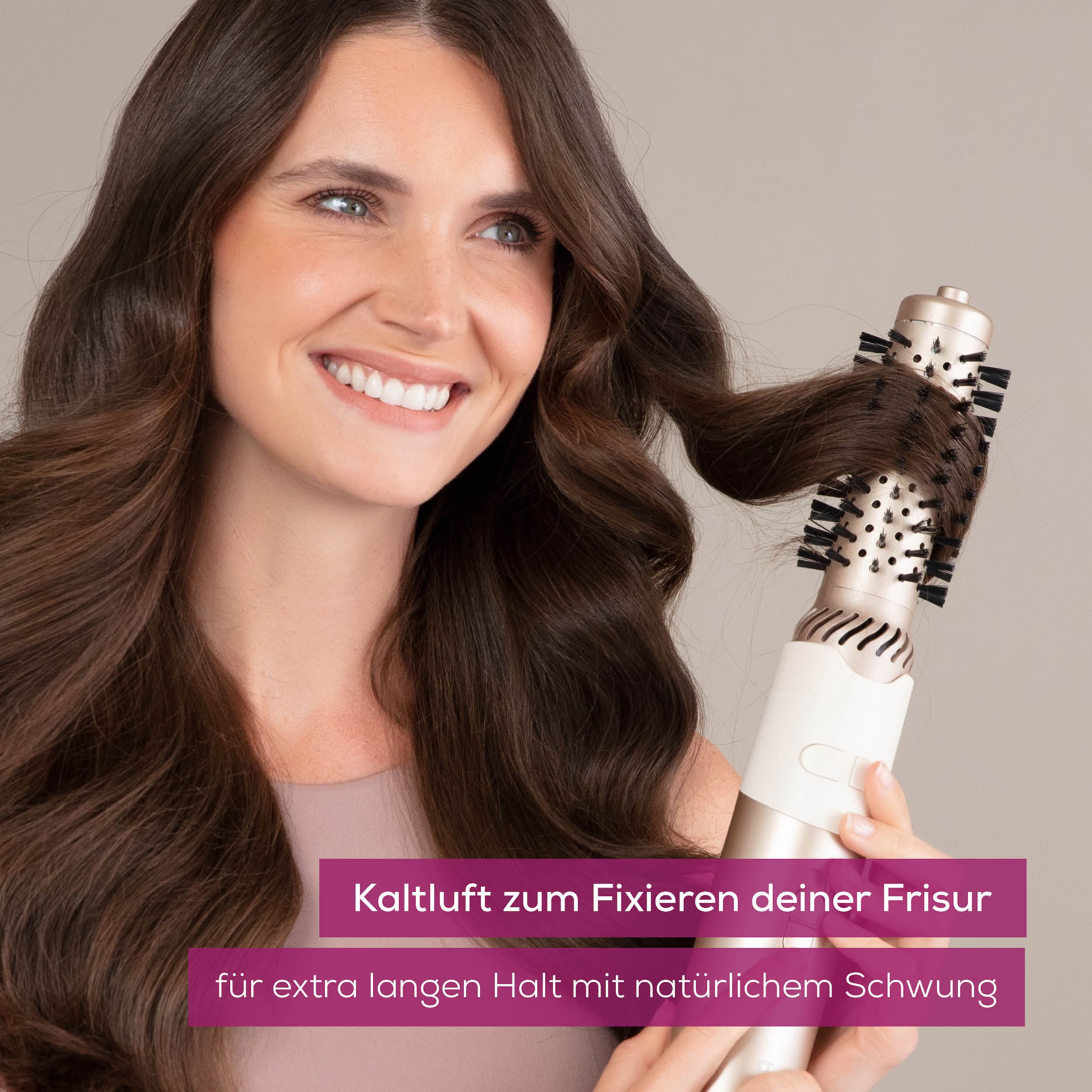BEURER Warmluftbürste »HT 85 rotierend, mit integrierter Ionenfunktion« 2 Aufsätze Einfaches Styling in Sekunden dank automatischer Rotation