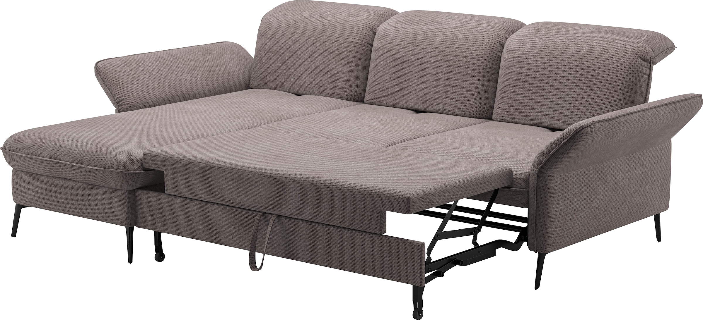 sit&more Ecksofa »Emely«, mit Sitztiefenverstellung optional mit Bettfunktion und Bettkasten