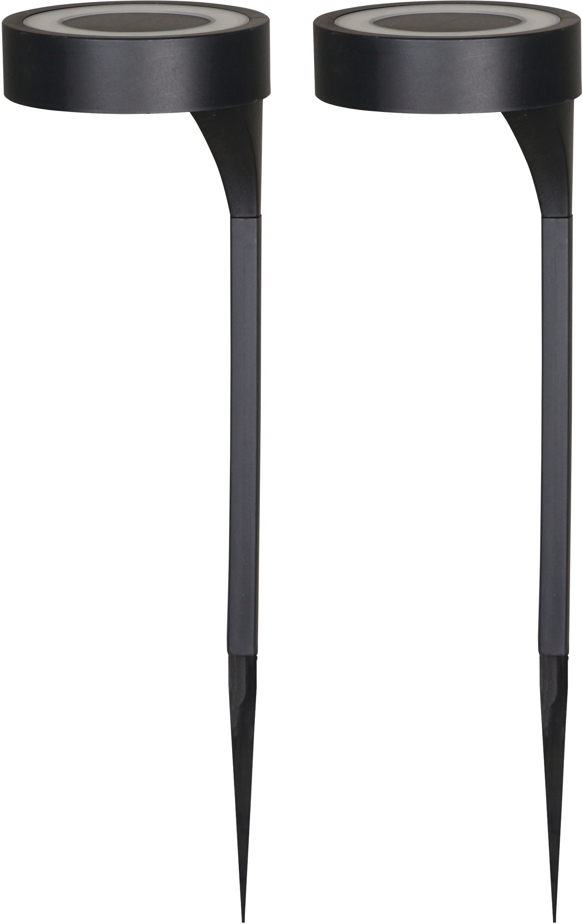 LUXFORM Gartenleuchte »Solar-Gartenleuchten - Orange - 2 St - LED«, Leuchtm günstig online kaufen