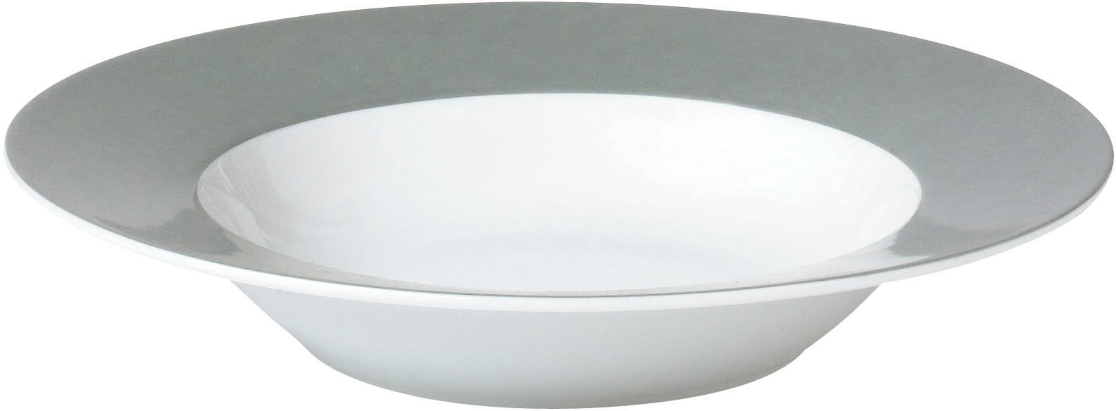 van Well Suppenteller »Vario«, (Set, 6 St., 6 Suppenteller Ø 21,5cm), Porzellan, spülmaschinen- und mikrowellengeeignet, Ø 21,5 cm