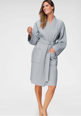 andas Unisex-Bademantel »Nora«, (1 St.), für Damen & Herren, im Kimono-Style,... kaufen