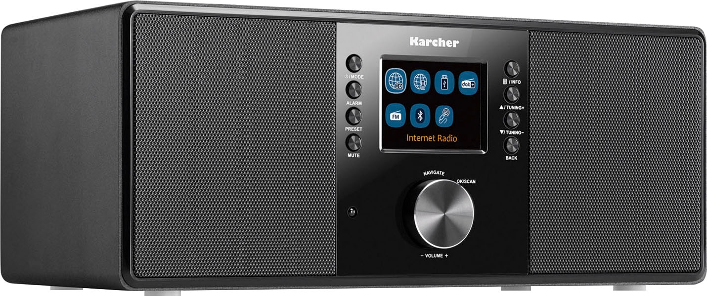 Karcher Internet-Radio »DAB 7000i«, (Bluetooth-WLAN Digitalradio (DAB+)-Internetradio-FM-Tuner  mit RDS-UKW mit RDS 14 W) auf Rechnung kaufen