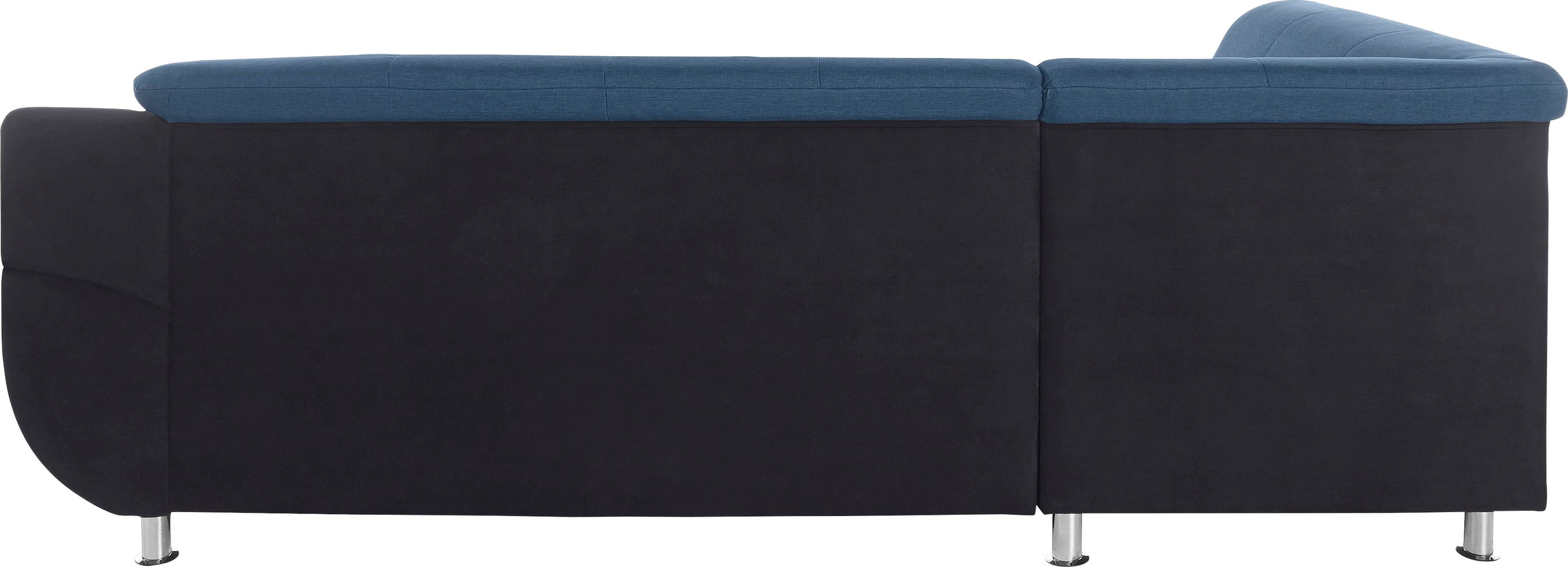 TRENDMANUFAKTUR Ecksofa »Rondo 3, zeitlos und bequem, Materialmix, breite Armlehnen, L-Form« wahlweise mit Federkern für mehr Komfort, wahlweise mit Bettfunktion