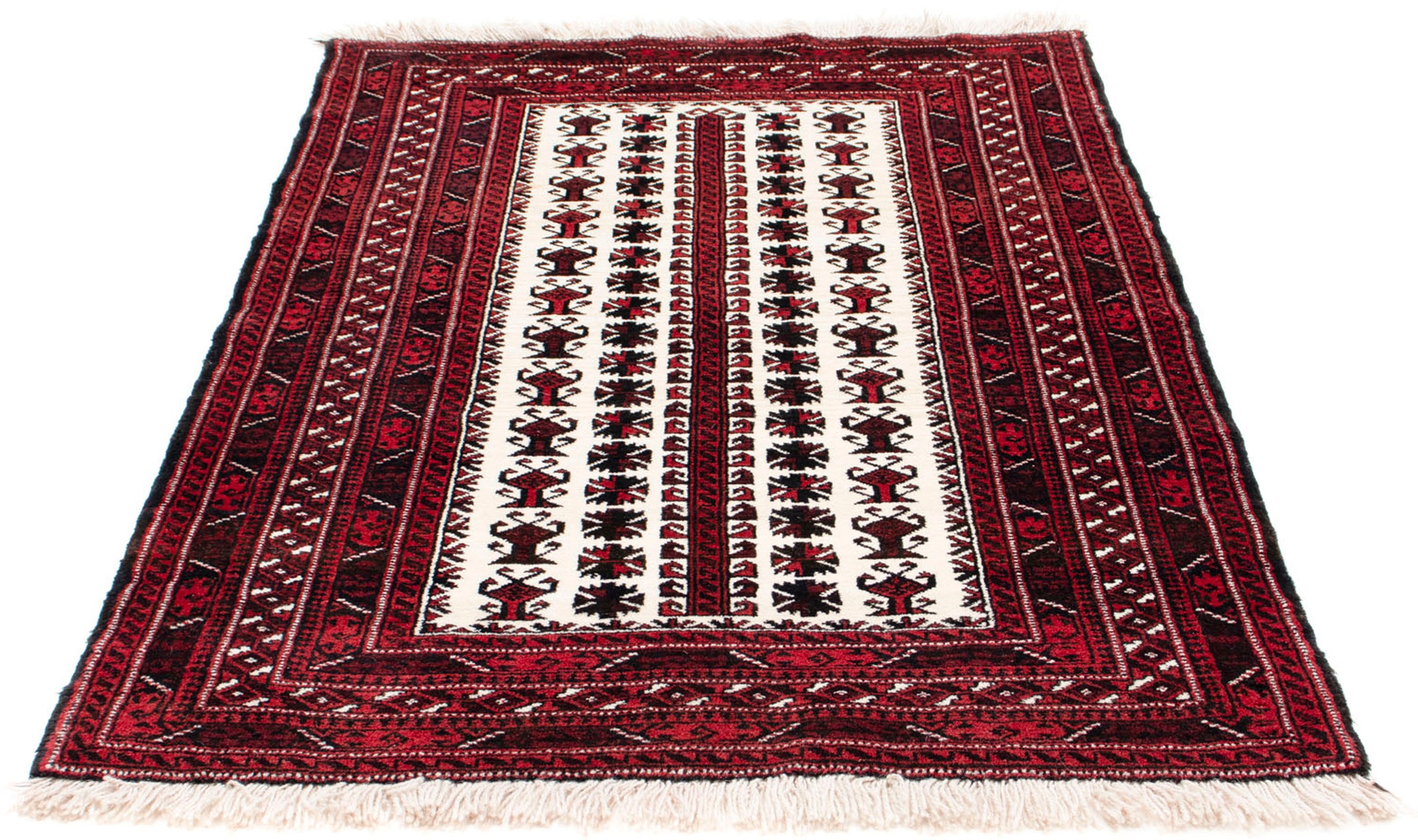 morgenland Orientteppich »Belutsch - 142 x 102 cm - dunkelrot«, rechteckig, günstig online kaufen
