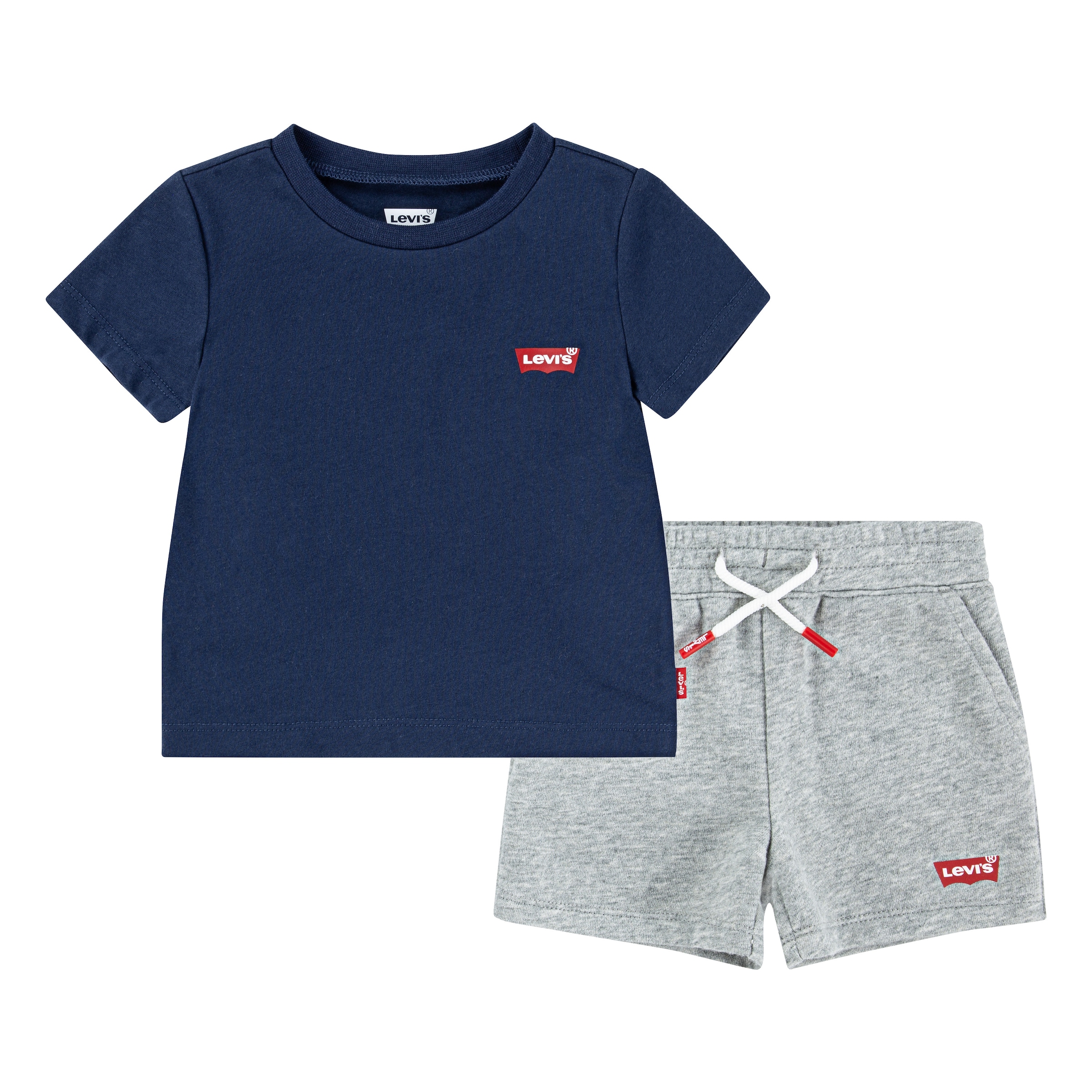 Levi's® Kids Shirt & Shorts »LVB BATWING TEE & KNIT SHORT S« Set, 2 Stk. tl günstig online kaufen