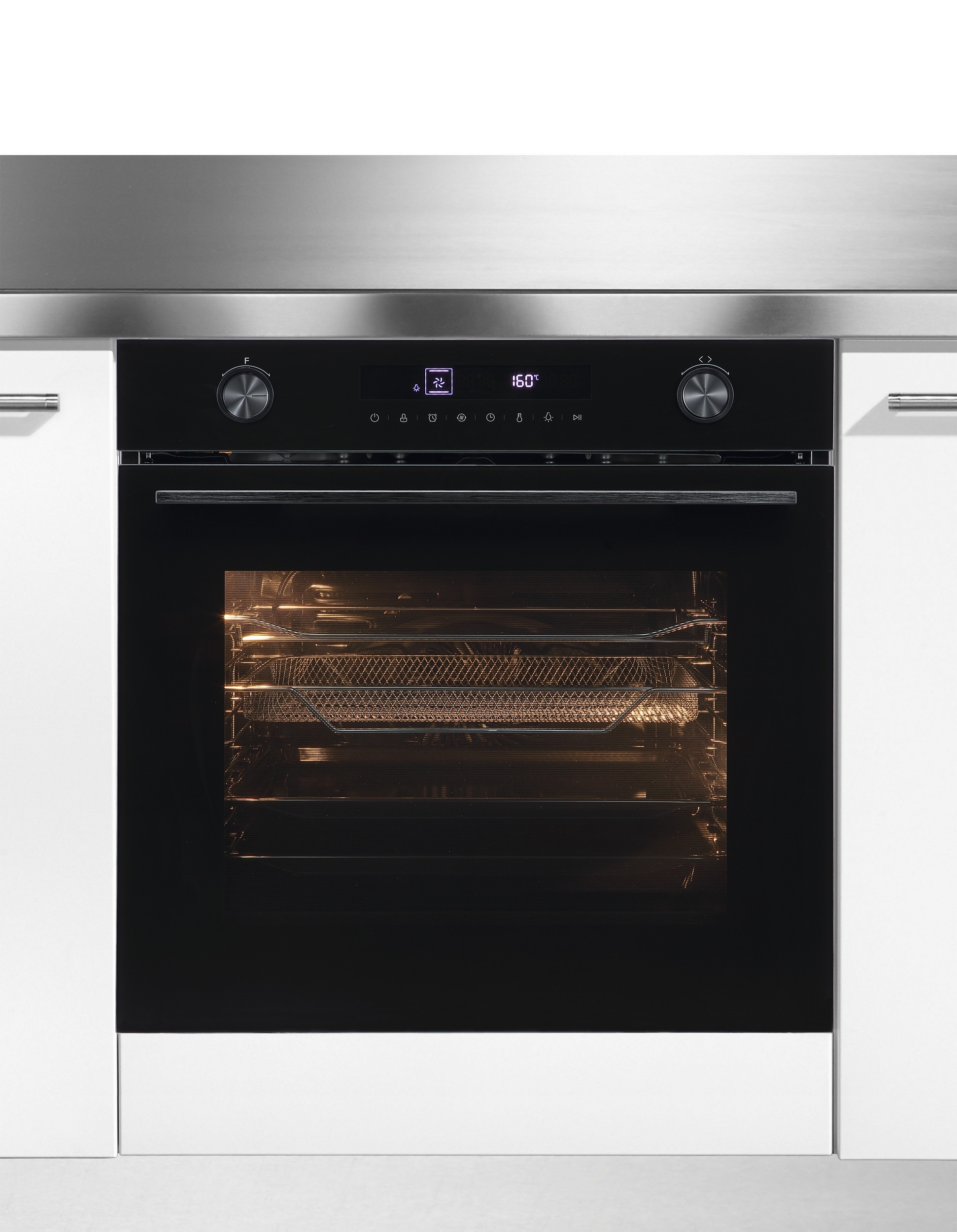 Hanseatic Einbaubackofen »HBO7212A1« AirFry Funktion - die gesündere Alternative zur Fritteuse