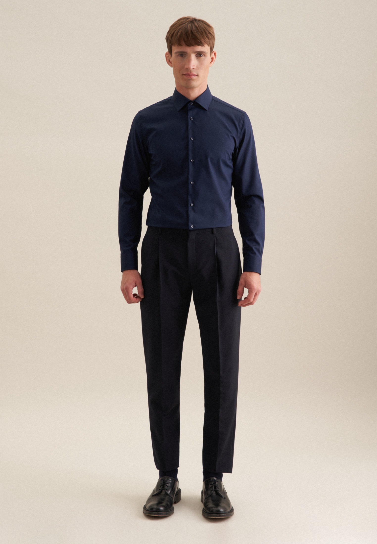 seidensticker Businesshemd »Schwarze Rose« Slim 1/1 Kentkragen Uni