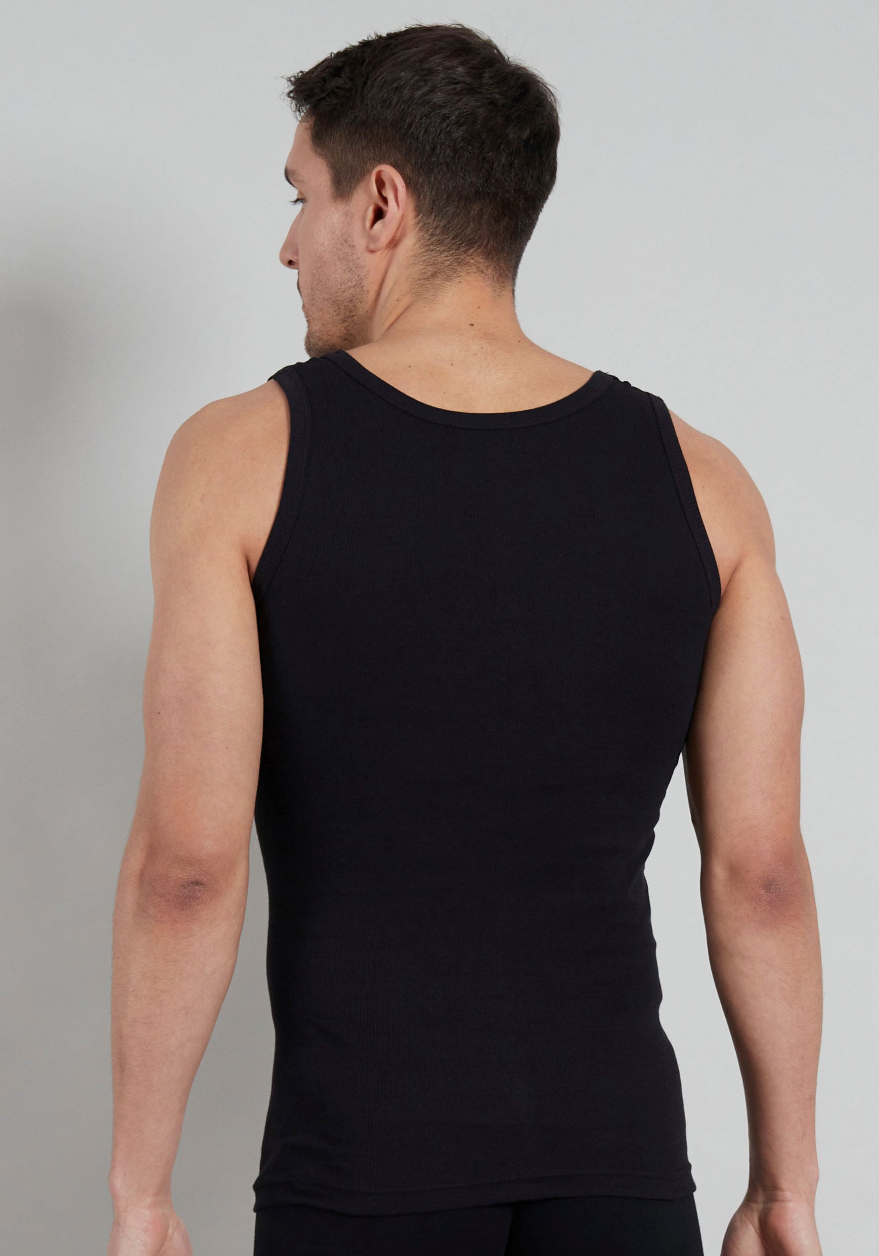 TOM TAILOR Tanktop »Montana«, (2er Pack), Rundhals-Ausschnitt, slim fit