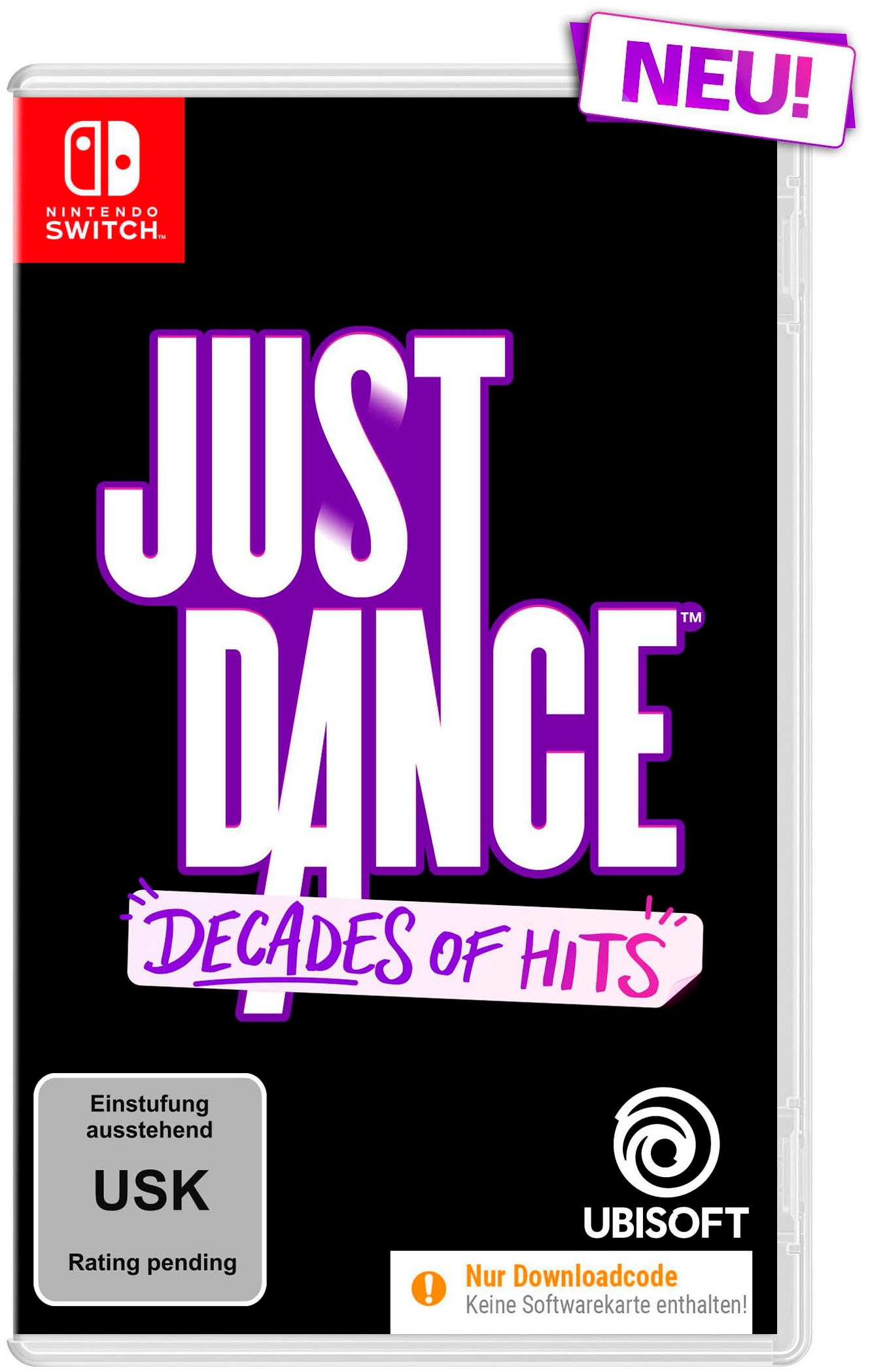 UBISOFT Spielesoftware »JUST DANCE®: Decades of Hits (Download-Code) + Lautsprecher« Nintendo Switch 2
