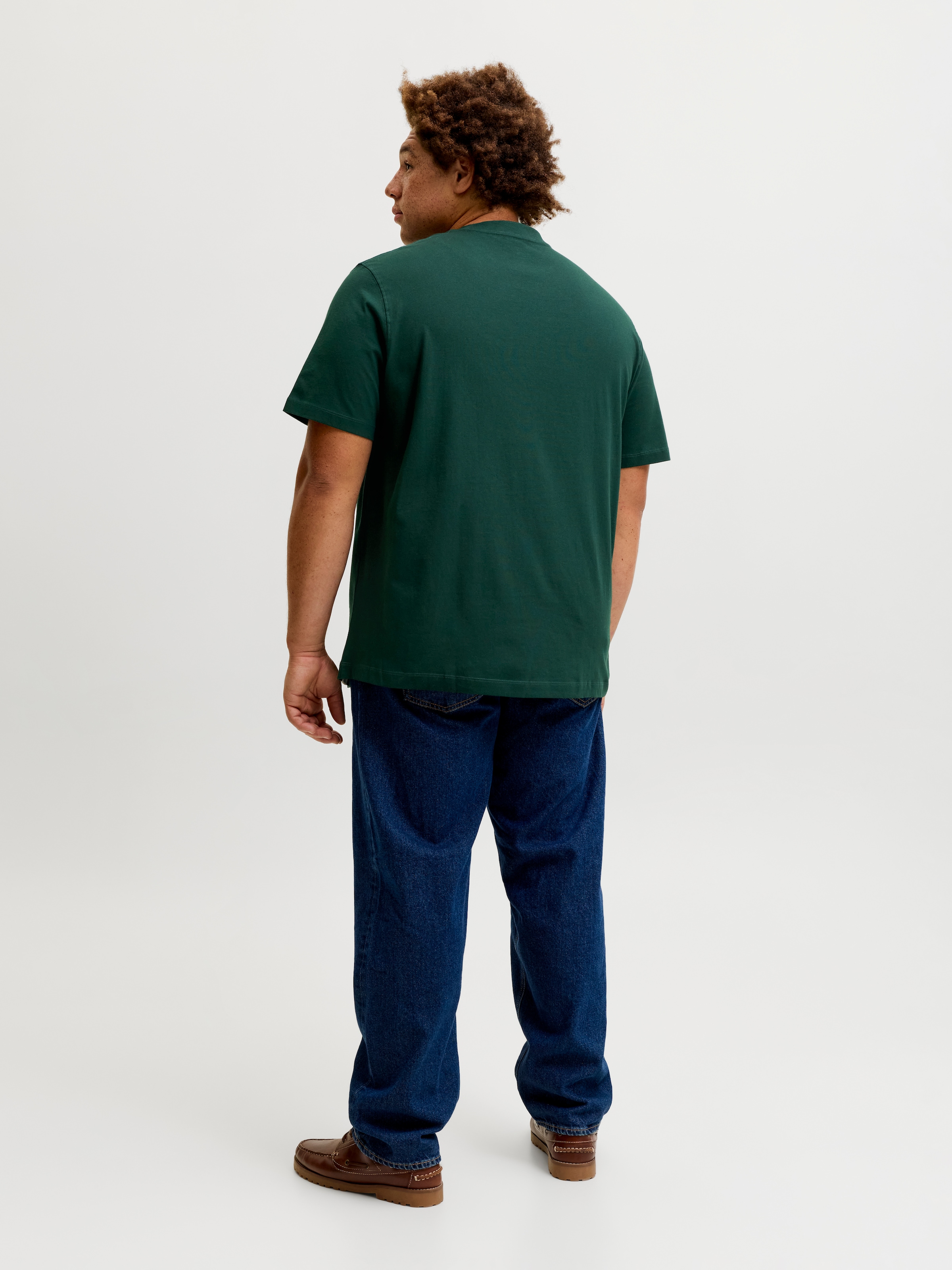 Jack & Jones PlusSize T-Shirt »JORFREDERIKSBERG MONOGRAM TEE SS CN PLS« Baumwolle,