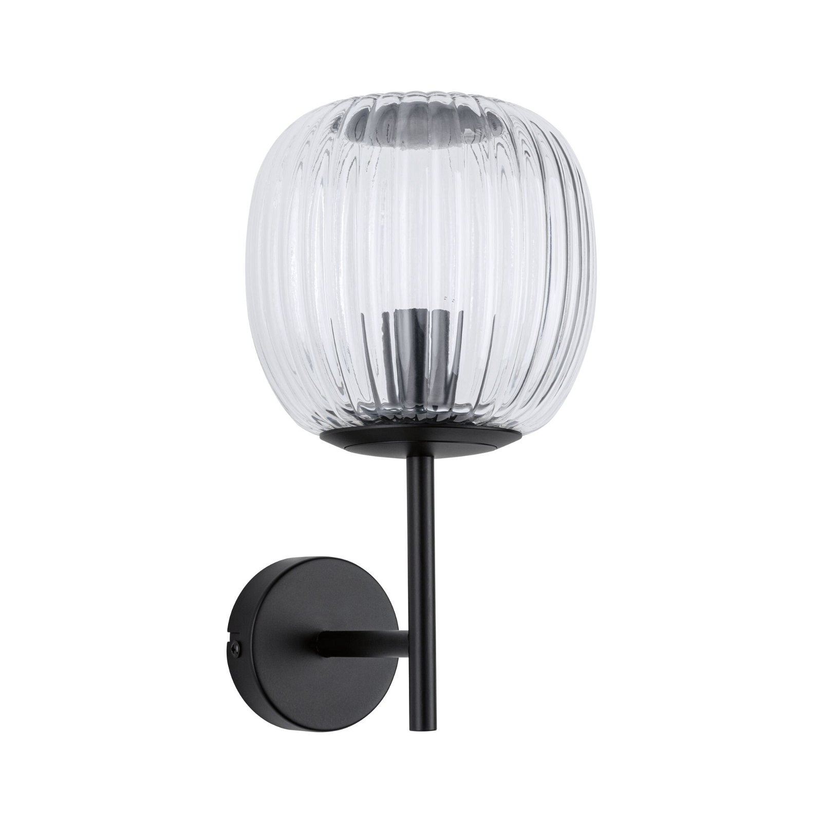 Paulmann Wandleuchte »Ruya IP44 E14 230V max. 20W Glas, Schwarz matt«, 1 fl günstig online kaufen