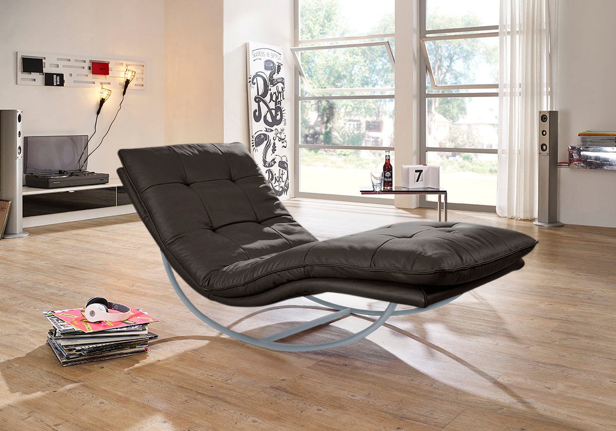 W.SCHILLIG Relaxliege "daily dreams" in Waffelkissen-Optik, Schaukelgestell günstig online kaufen