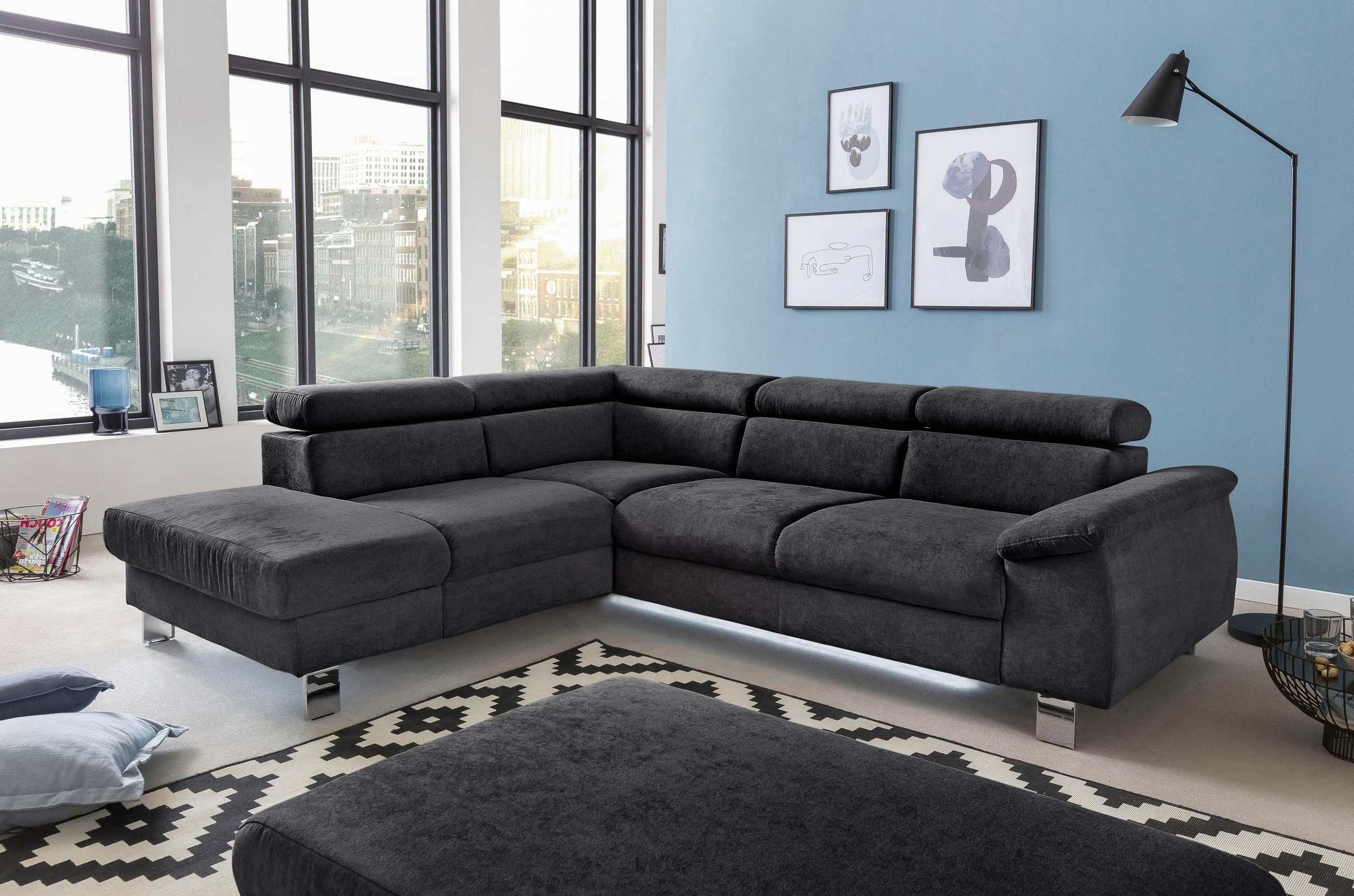 COTTA Polstergarnitur »Komaris L-Form, B: 249 bzw. 100 cm (Set: Ecksofa & H günstig online kaufen