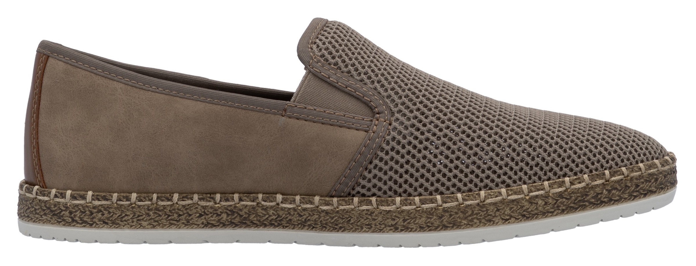 Rieker Espadrille  Slipper, Strandschuh, Sommerschuh mit Stretcheinsätzen