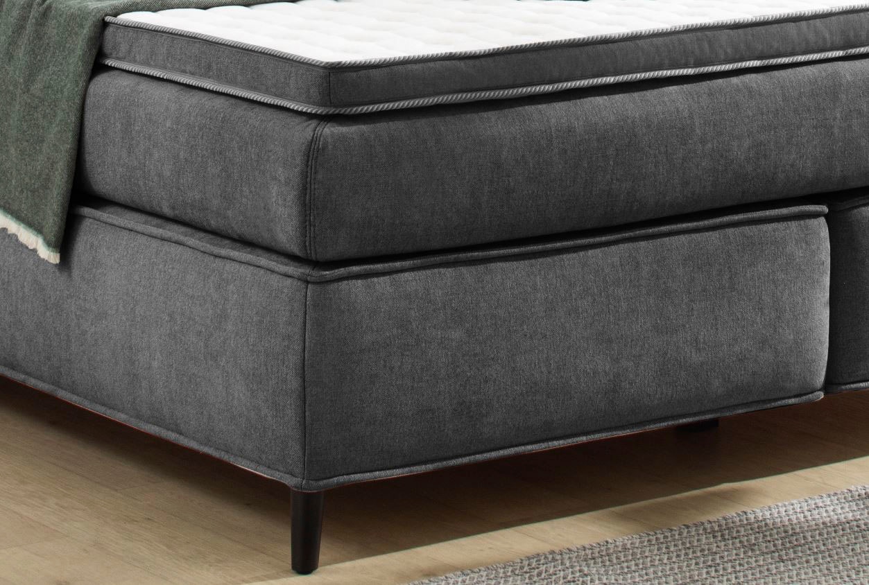 Jockenhöfer Gruppe Boxspringbett »CAPELLO, inkl. Taschenfederkernmatratze H3-H4 und 6cm Kaltschaumtopper« Bezug: Flachgewebe, 160x200 oder 180x200 cm