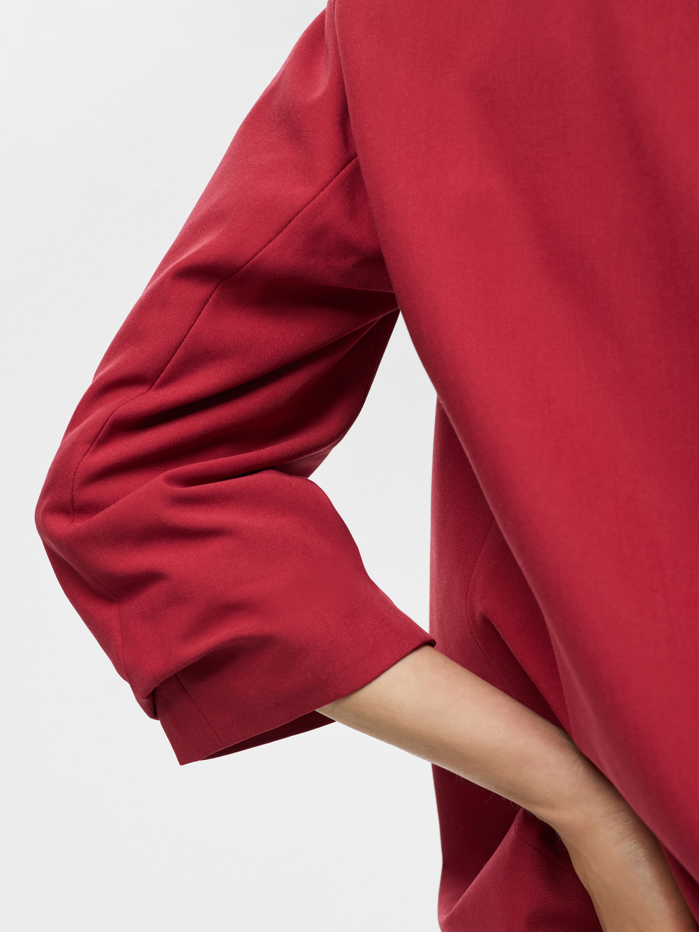 pieces »PCBOSELLA 3/4 BLAZER NOOS« Materialmix, regular fit