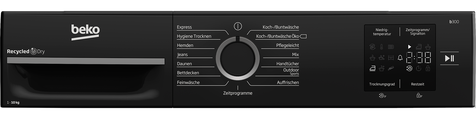 BEKO Kondenstrockner »BM3T30230W«, 10 kg, mit Wärmepumpentechnologie