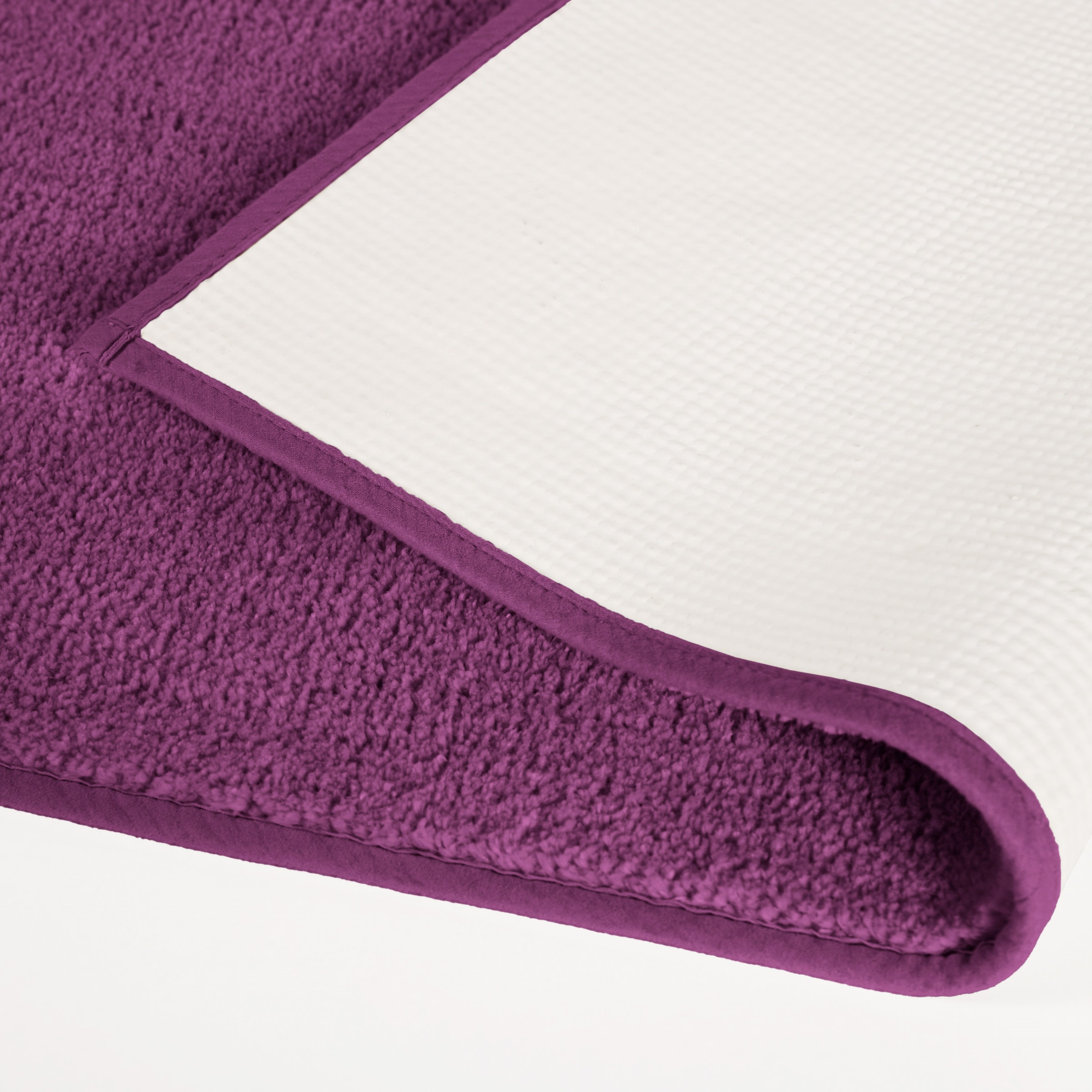 my home Badematte »Vanessa, Badvorleger, Badezimmer Teppich«, rutschhemmend beschichtet, schnell trocknend-fußbodenheizungsgeeignet-strapazierfähig, Badteppich, weiche Haptik, unifarben