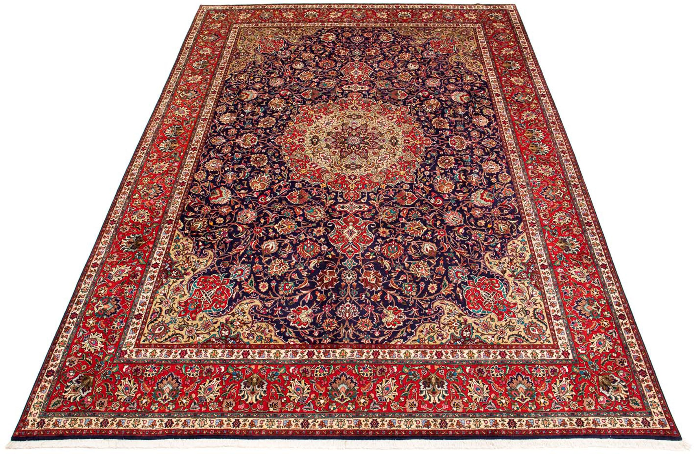 morgenland Orientteppich »Täbriz - 395 x 297 cm - hellrot«, rechteckig, Woh günstig online kaufen