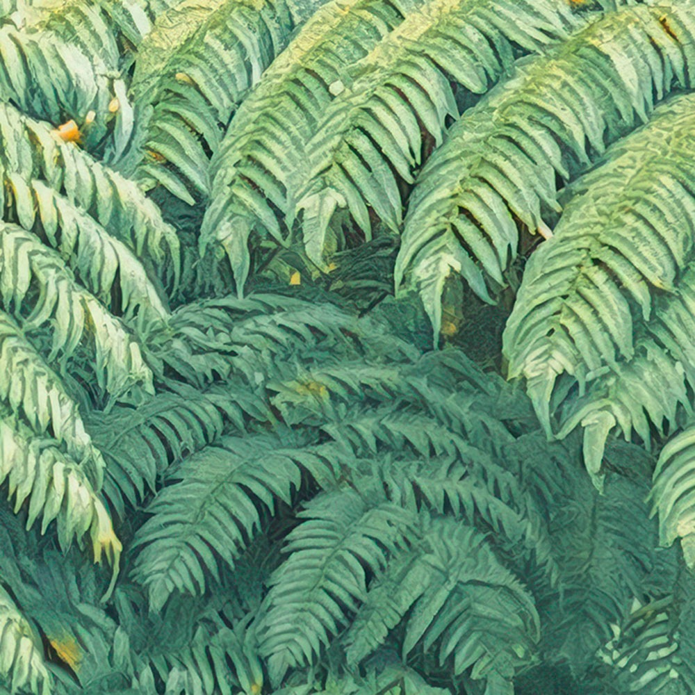 Komar Fototapete »Digitaldruck Vlies - Jungle Lands - Größe 400 x 250 cm«, bedruckt, Wohnzimmer, Schlafzimmer