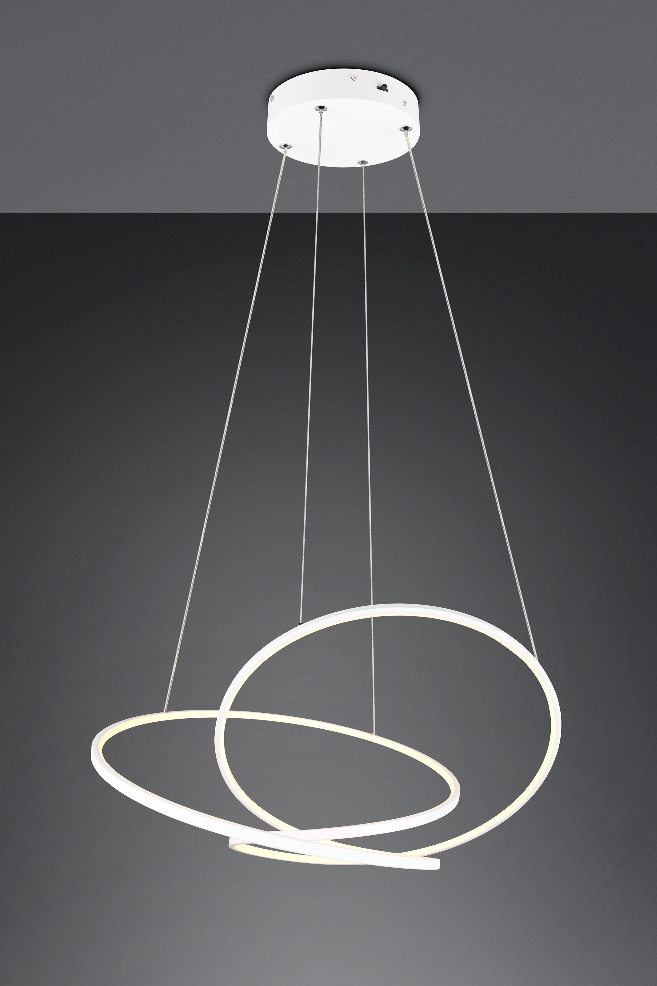 TRIO Leuchten LED Pendelleuchte »DARVIN, LED Hängelampe 52W 6700 Lumen, dimmbar, Lichtfarbe einstellbar«, 1 flammig, Leuchtmittel LED-Board | LED fest integriert, CCT 2300/3000/4000K warmweiß-kaltweiß, höhenverstellbar bis max 150cm