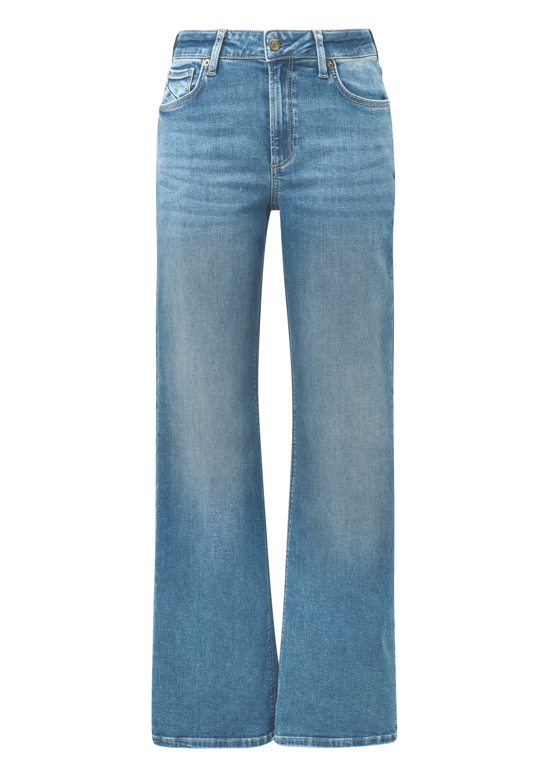 QS Stretch-Jeans »CATIE Wide Leg« 5-Pocket-Form