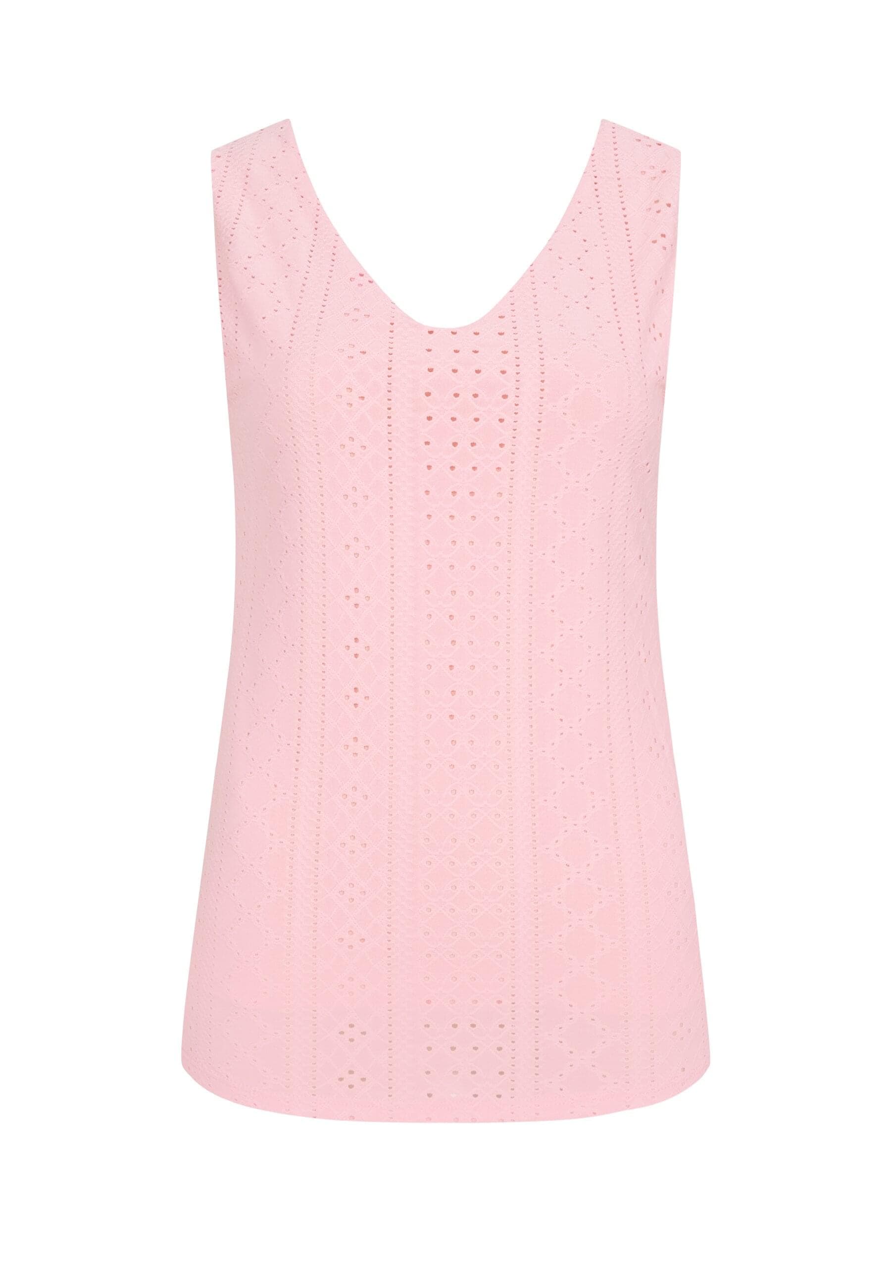 CLOUD 5IVE Klassische Bluse »CLOUD 5IVE Top mit Lochmuster und hinten offen in Wickeloptik«