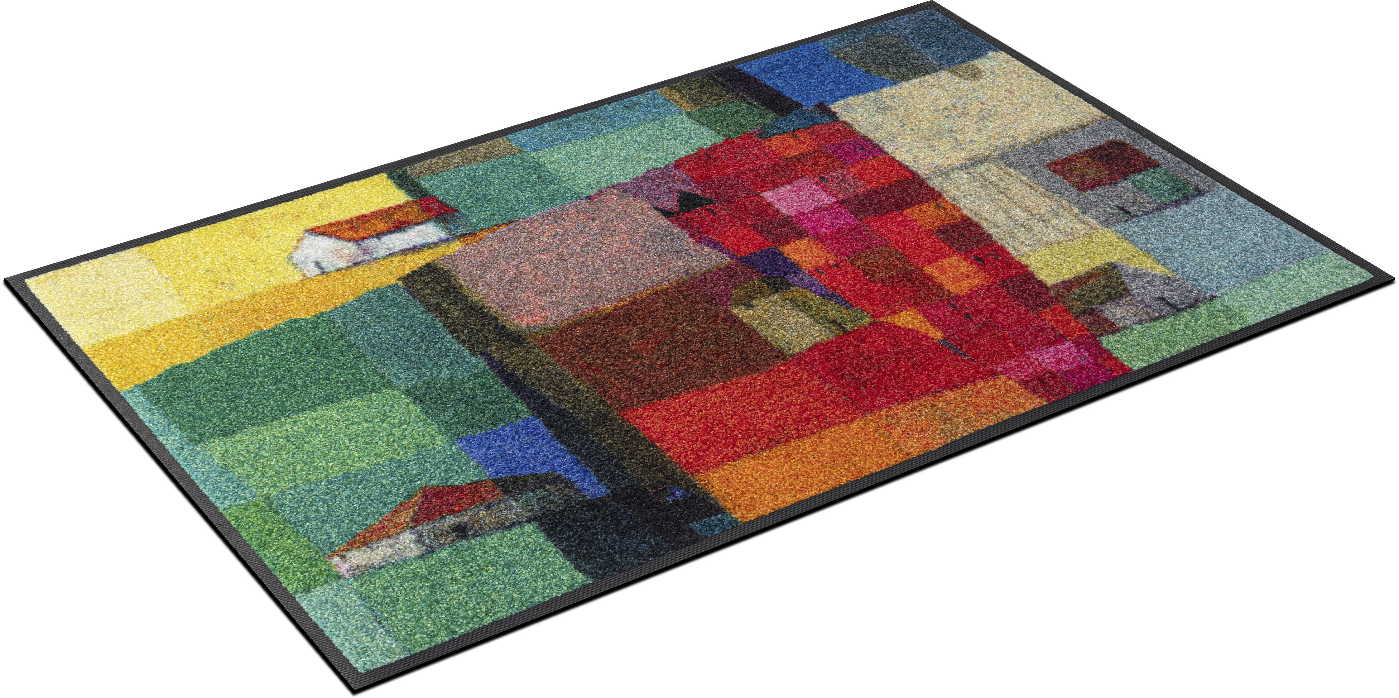 wash+dry Kleen-Tex Fußmatte „Venetien“, rechteckig, Schmutzfangmatte, rutschhemmend, In- und Outdoor geeignet, waschbar bunt 7 mm B/L: 40 cm x 60 cm – 7 mm