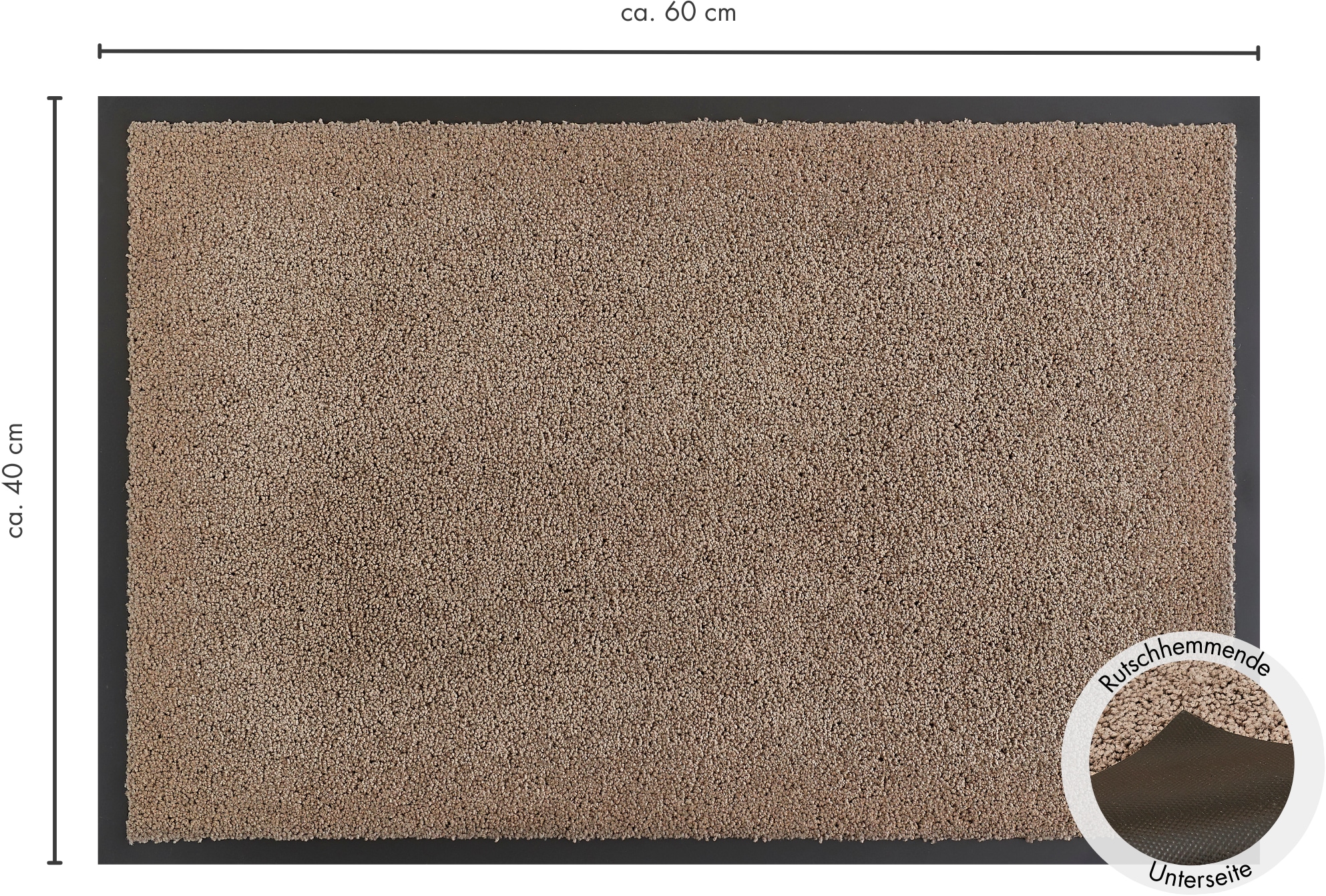Andiamo Fußmatte »Verdi, Made in Netherlands«, rechteckig, 6 mm Höhe, Schmutzfangmatte, auch für überdachten Außenbereich geeignet, waschbar