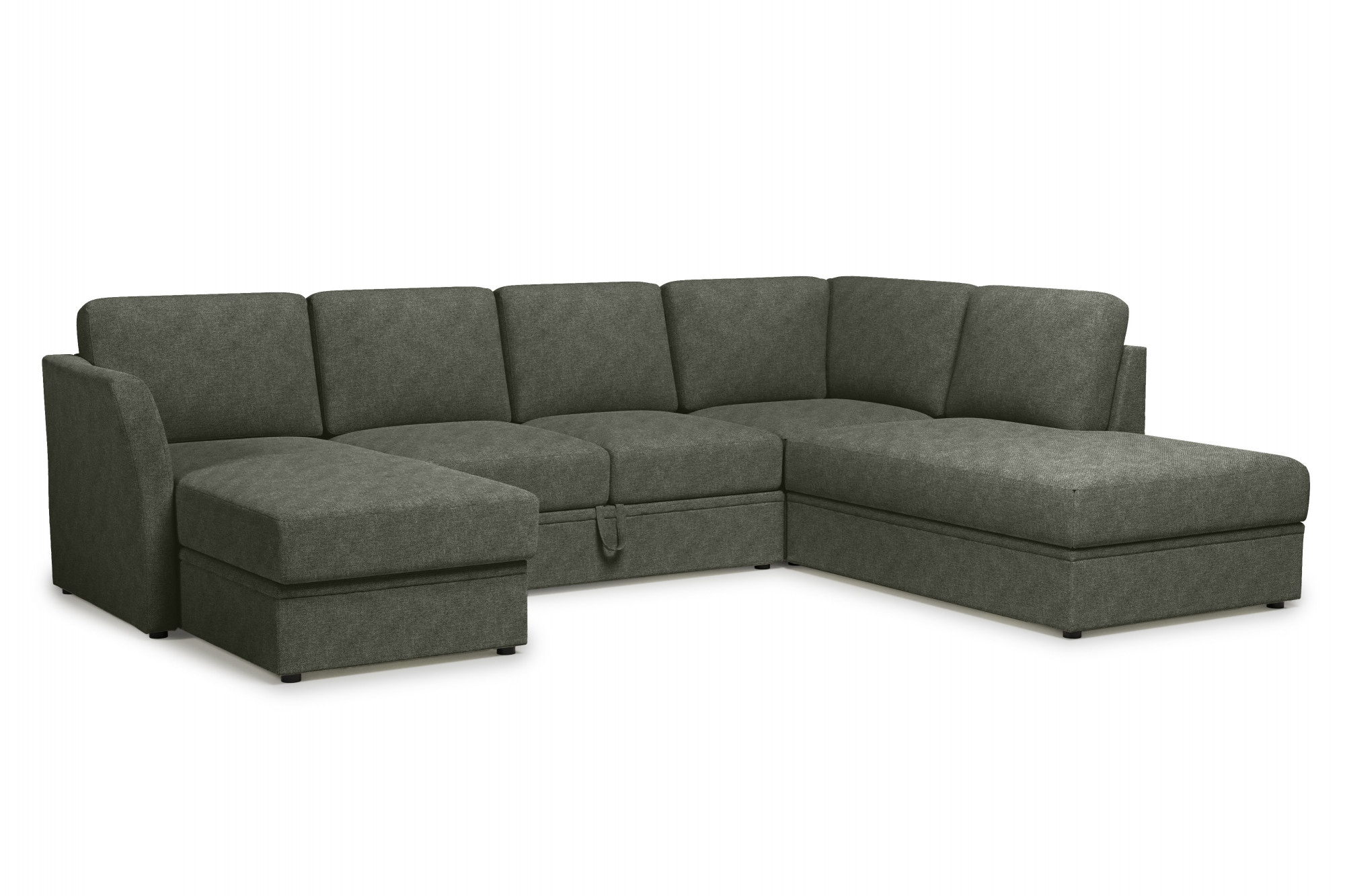 Home affaire Wohnlandschaft »Lavars Schlafsofa« mit Bettfunktion und Stauraum, in zwei verschiedenen Bezugsqualitäten