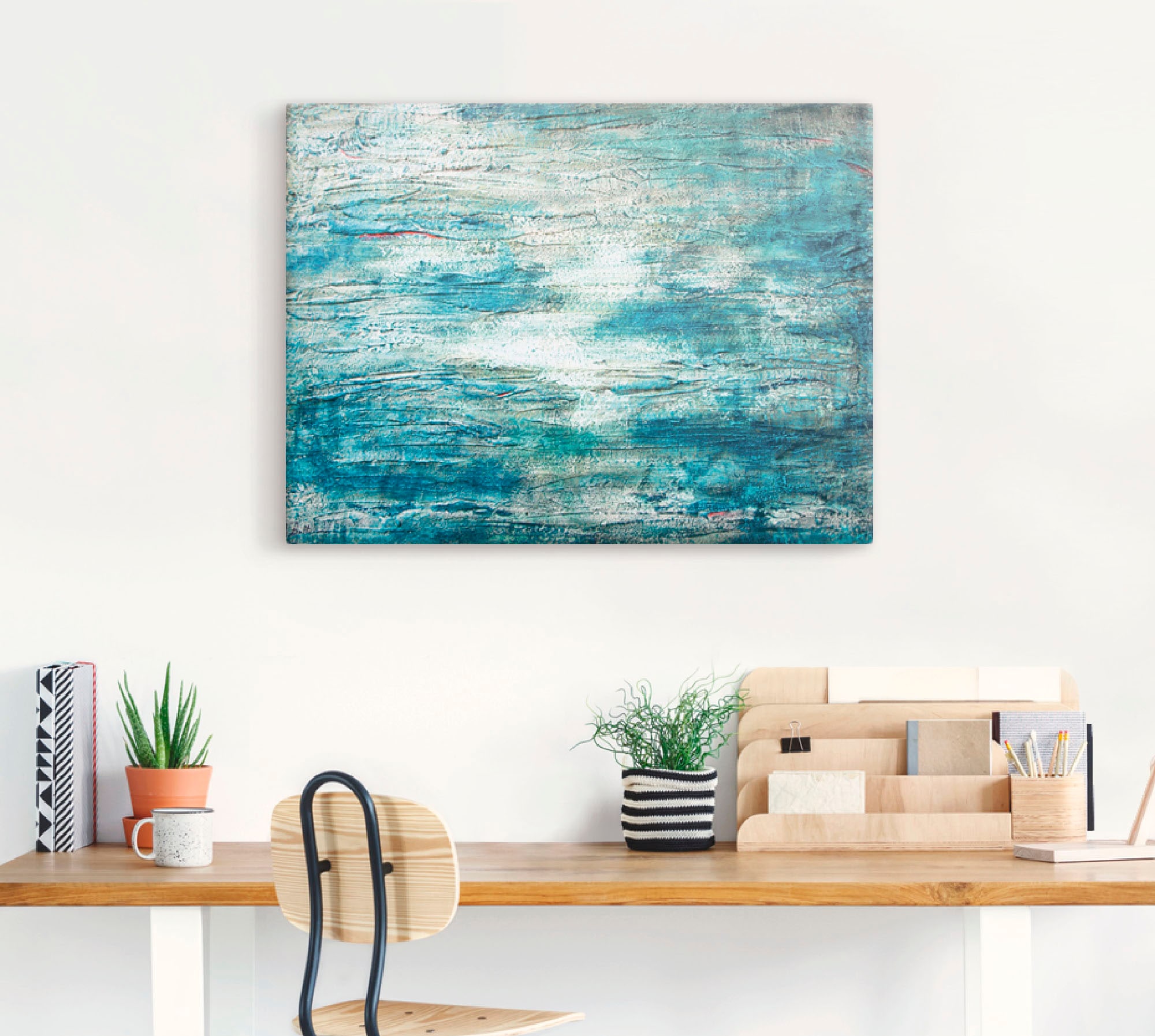 Artland Wandbild »abstrakte Malerei Aquarell«, Gegenstandslos, (1 St.), als günstig online kaufen