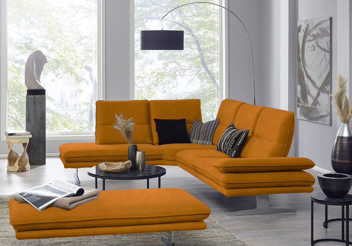 W.SCHILLIG Ecksofa »broadway, Designsofa, mit tollem Sitzkomfort, L-Form«, günstig online kaufen